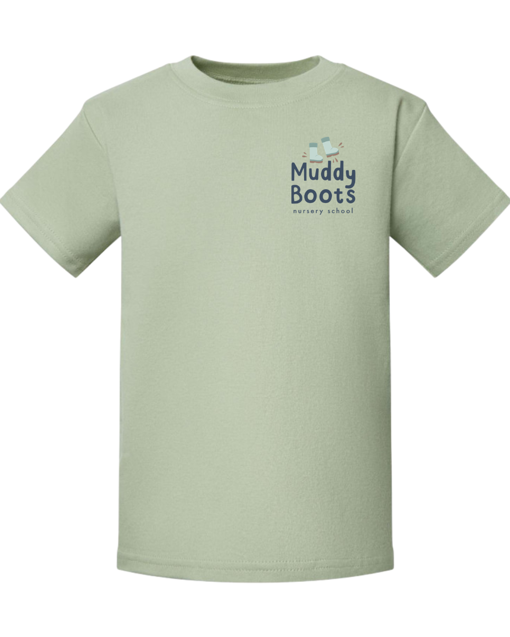 Muddy Boots T-Shirt Sage Green