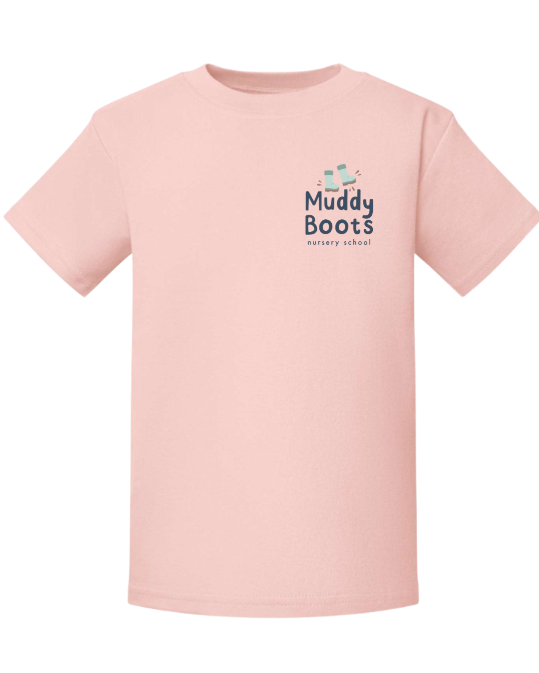 Muddy Boots T-Shirt Blush Pink