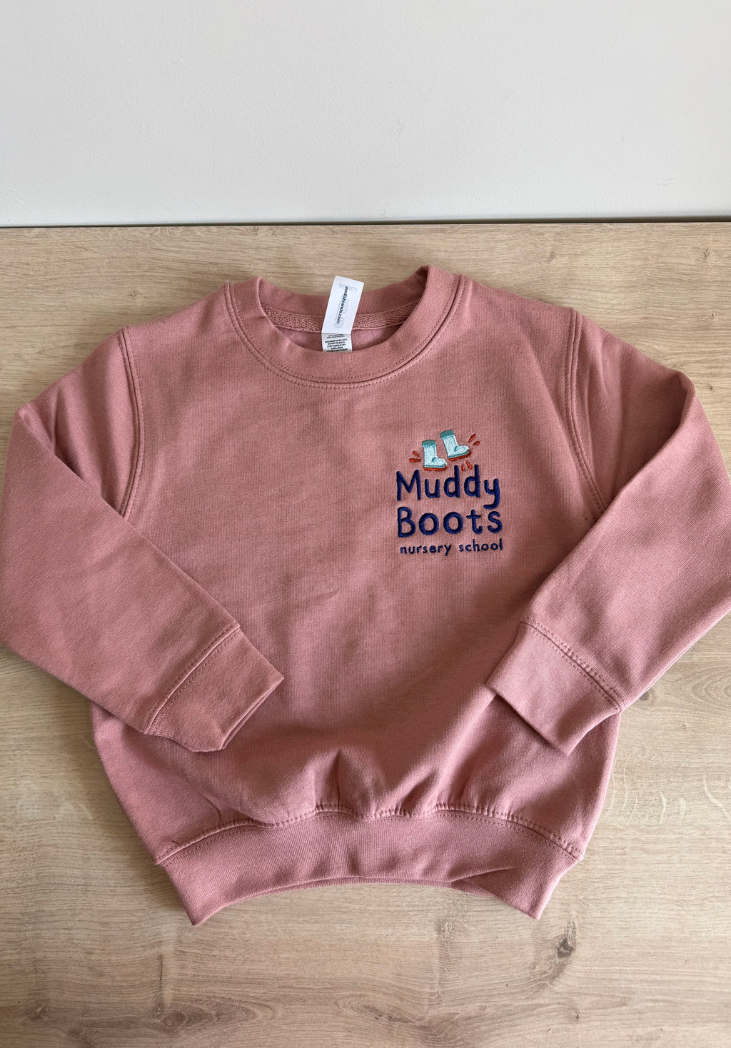 Muddy Boots Sweatshirt Dusty Pink