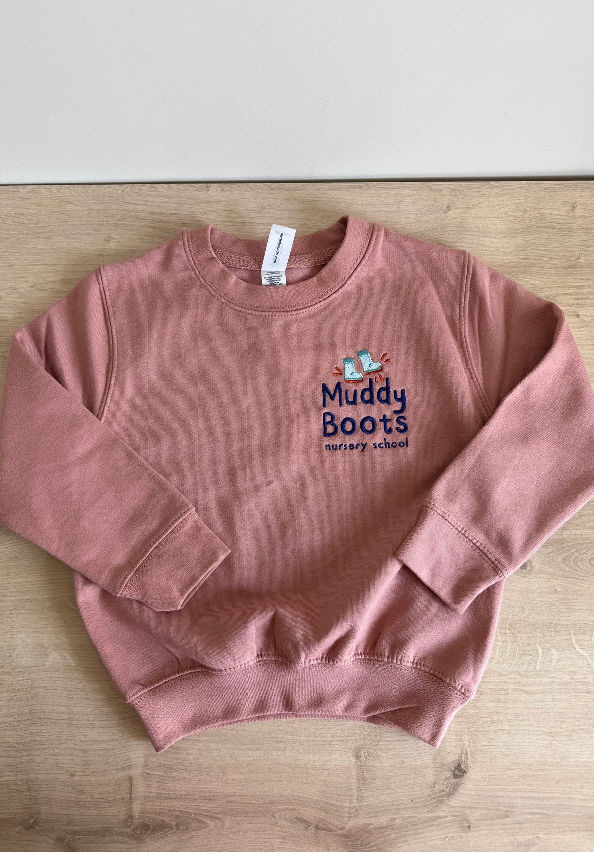 Muddy Boots Sweatshirt Dusty Pink
