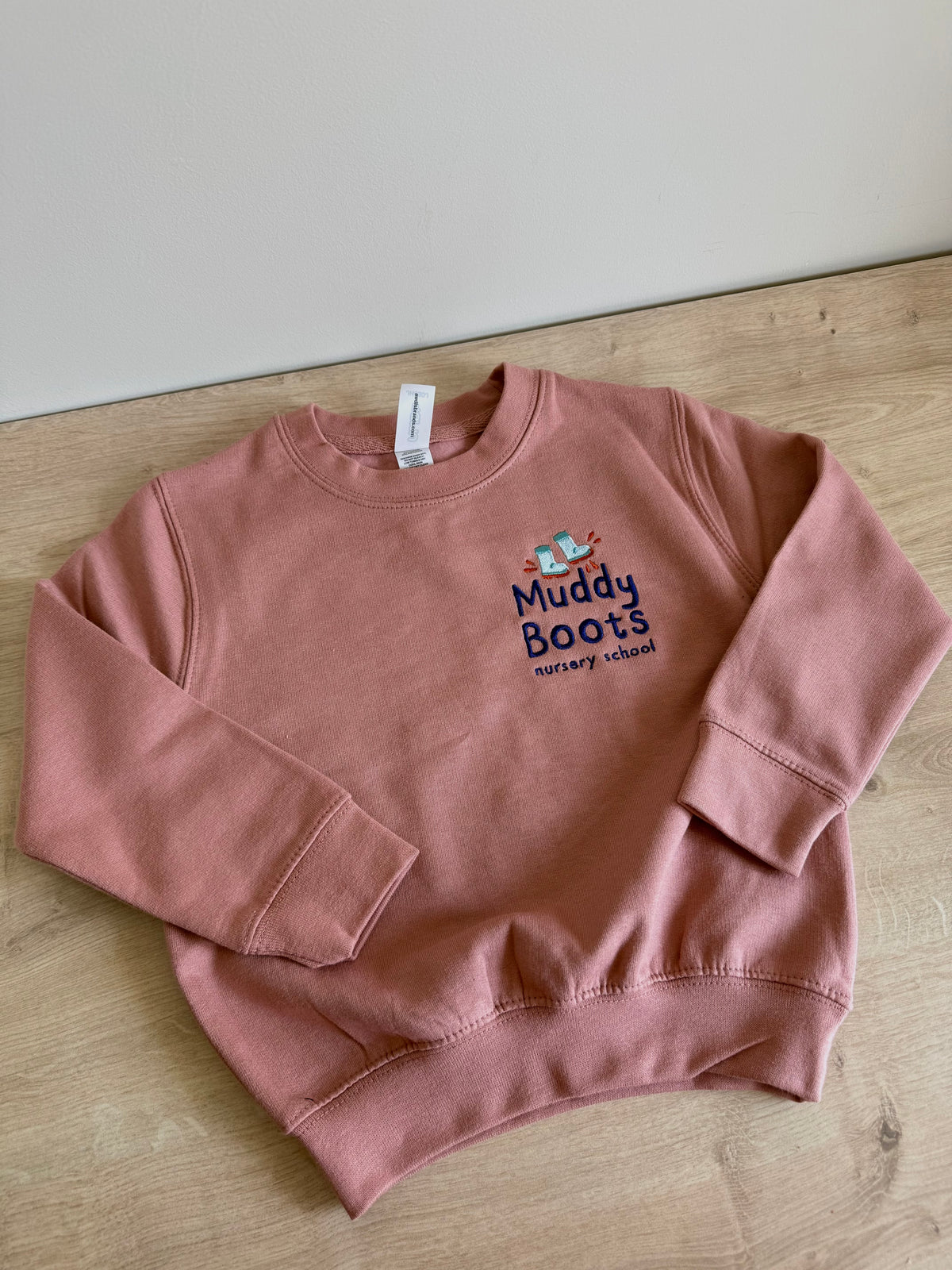 Muddy Boots Sweatshirt Dusty Pink