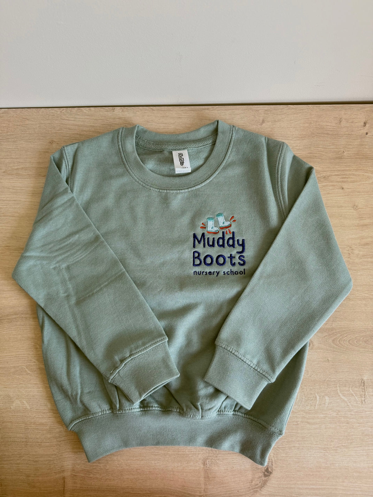 Muddy Boots Sweatshirt Sage Green
