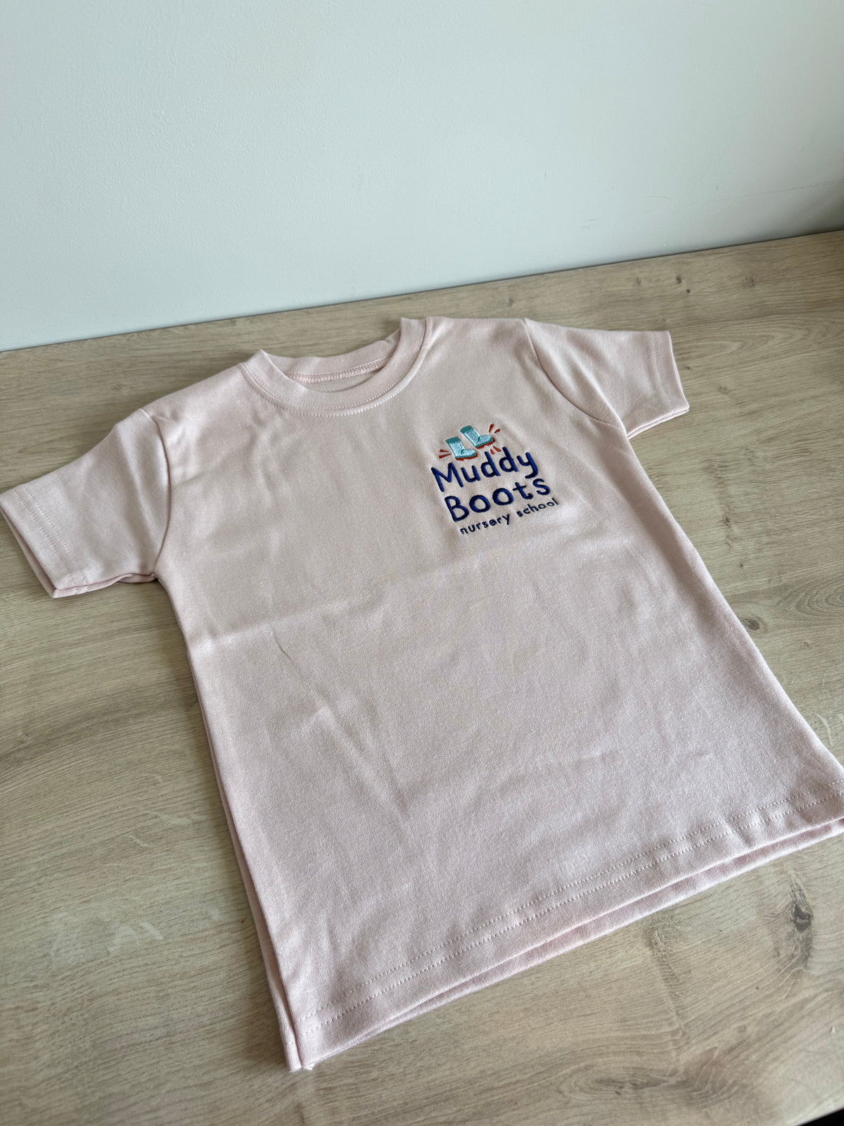 Muddy Boots T-Shirt Blush Pink