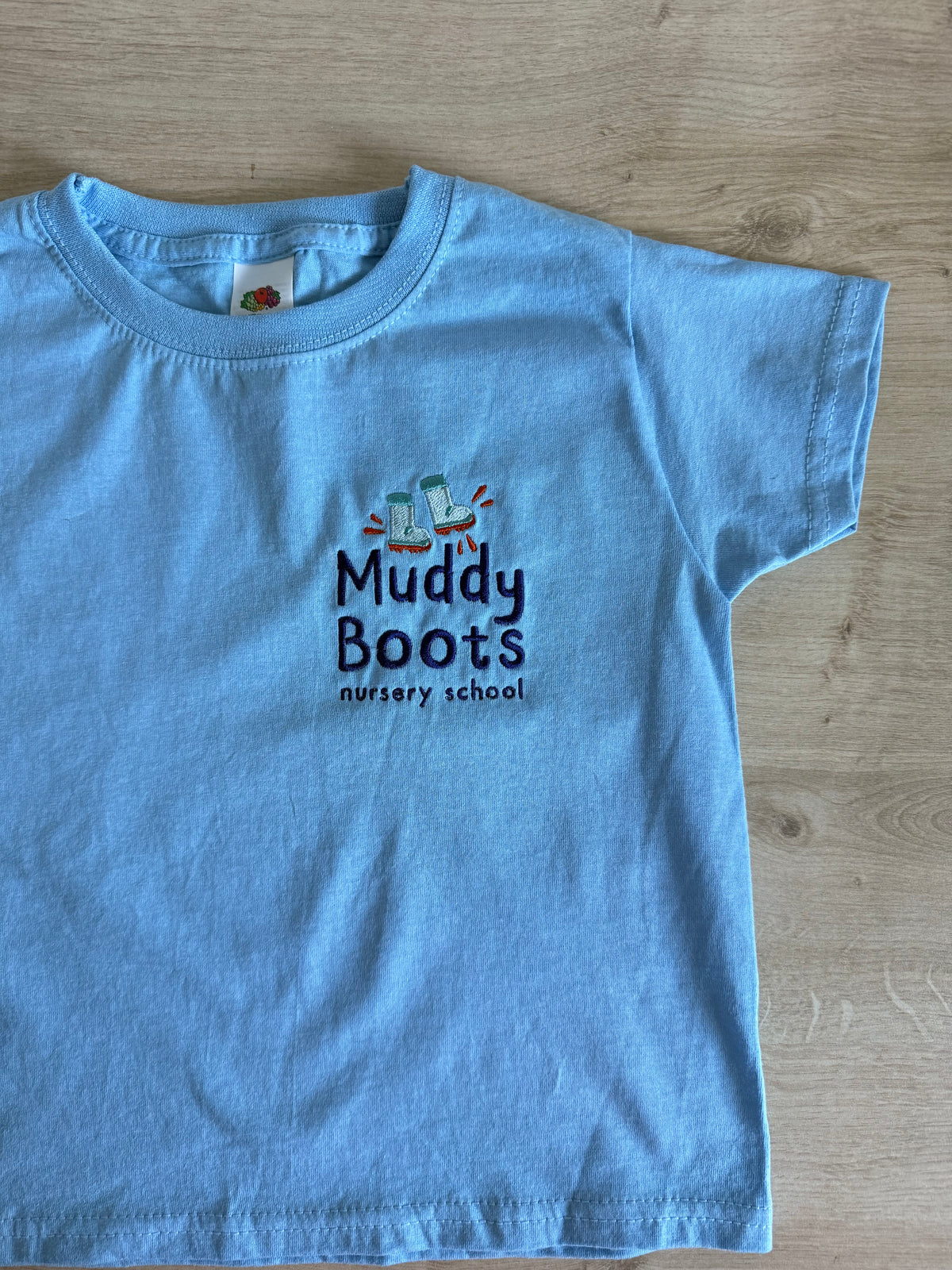 Muddy Boots T-Shirt Sky Blue
