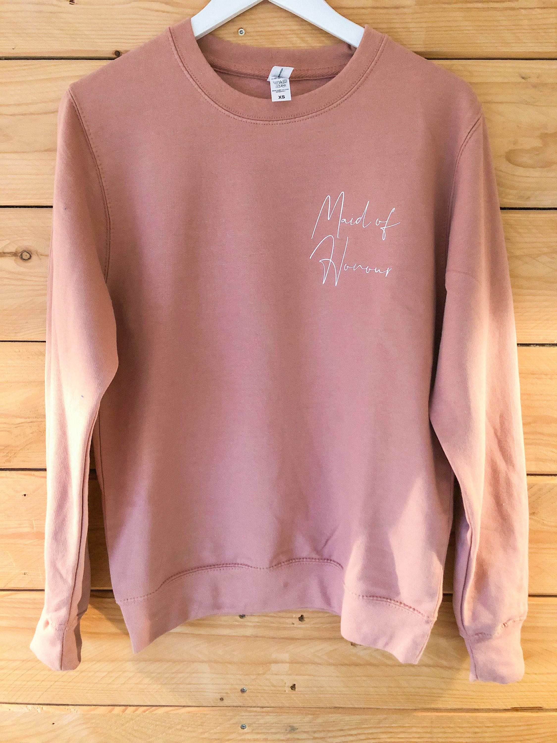 Maid of Honour Sweatshirt Jumper | Bridal Shower Gift | Sweatshirt Jumper | Sweatshirt Jumper UK | Wedding Gift | Wedding