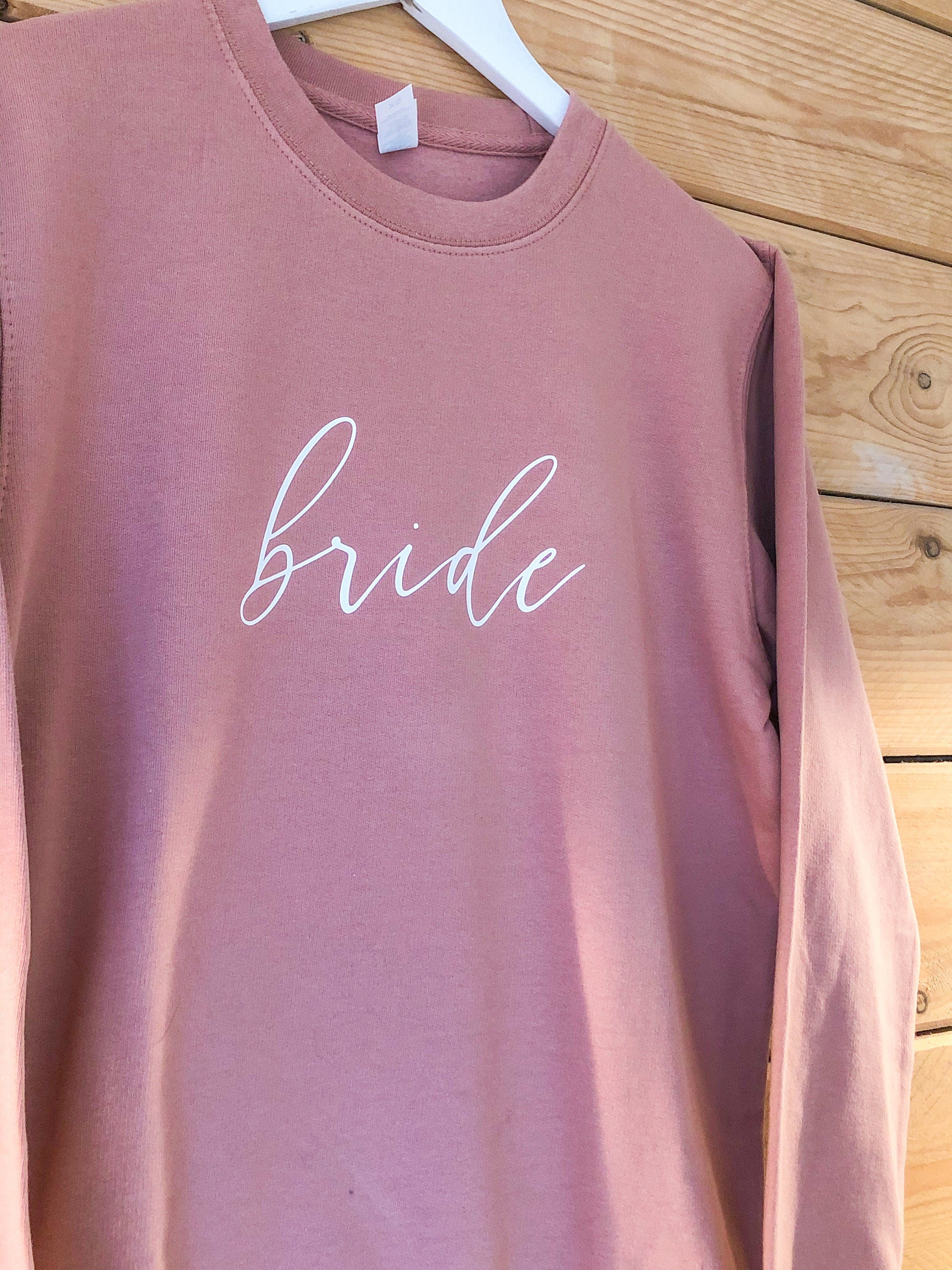 Bride Sweatshirt Jumper | Personalised Bridal Sweatshirt | Womens Sweatshirt | Wedding Gift | Bridal Shower | Sweatshirt Jumper UK