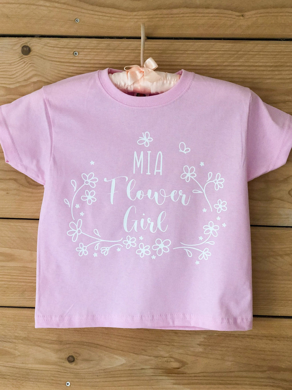 Personalized Flower Girl T-shirt: Keepsake Proposal Gift