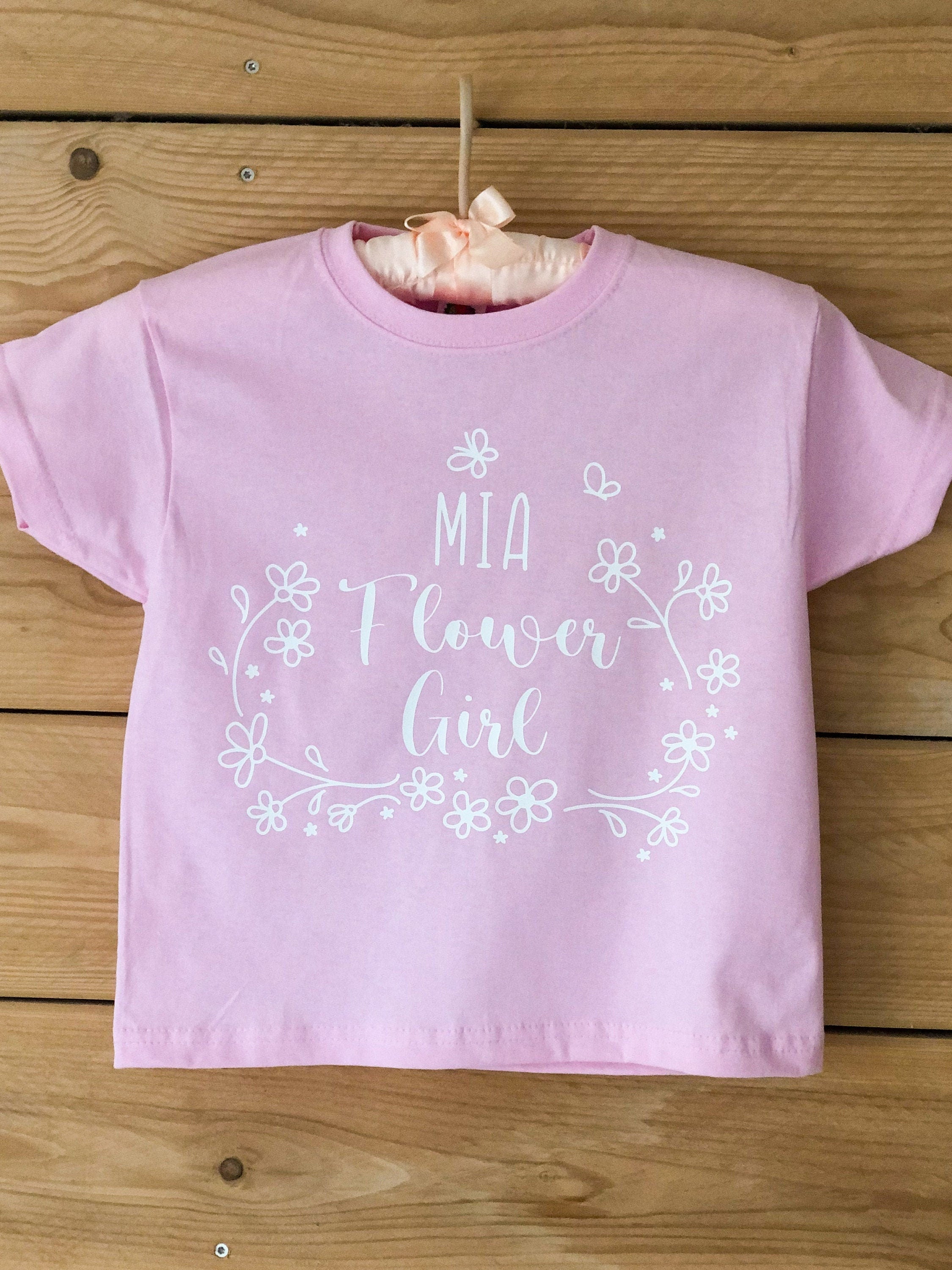 Personalized Flower Girl T-shirt: Keepsake Proposal Gift