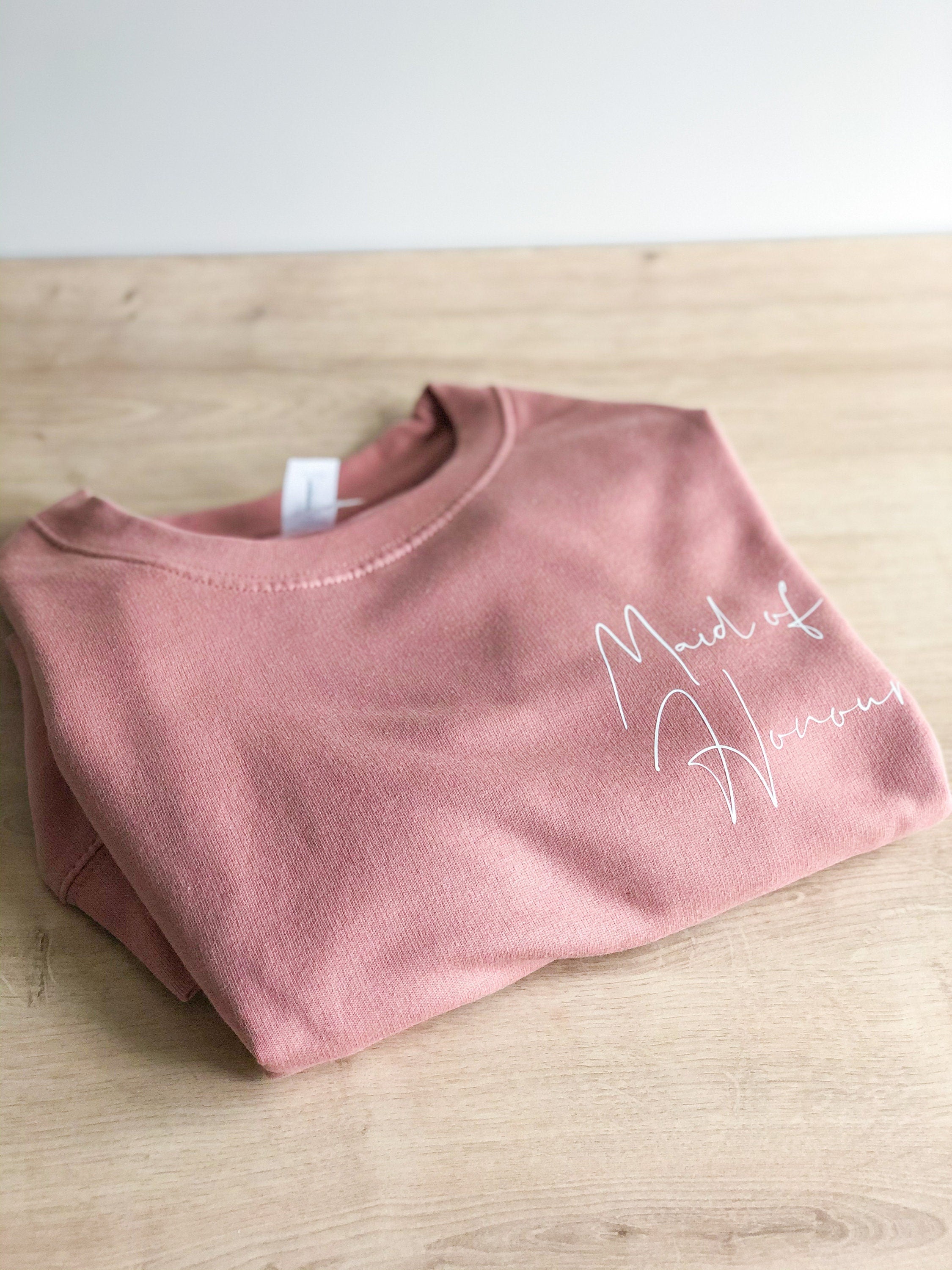 Maid of Honour Sweatshirt Jumper | Bridal Shower Gift | Sweatshirt Jumper | Sweatshirt Jumper UK | Wedding Gift | Wedding