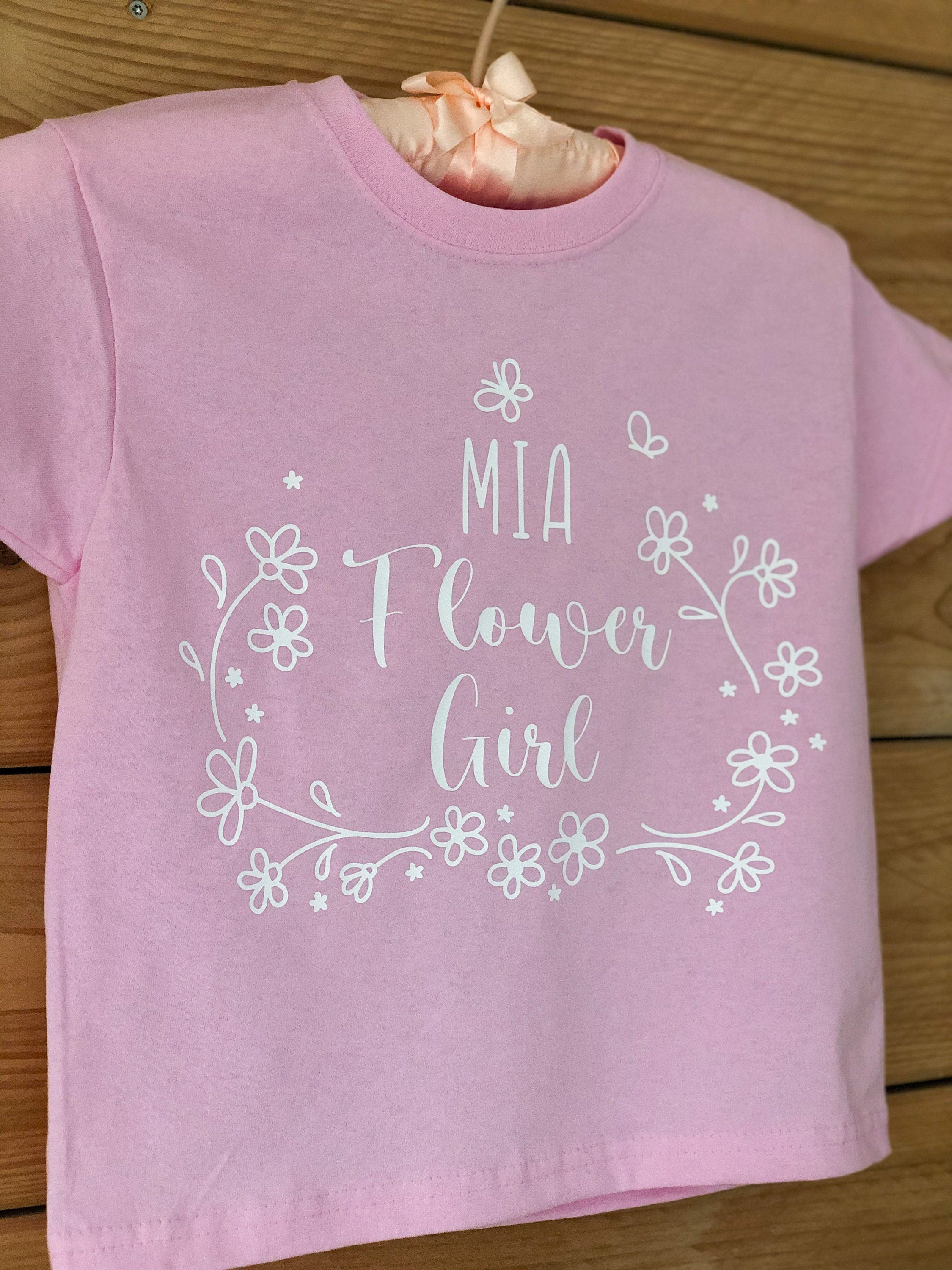 Personalized Flower Girl T-shirt: Keepsake Proposal Gift
