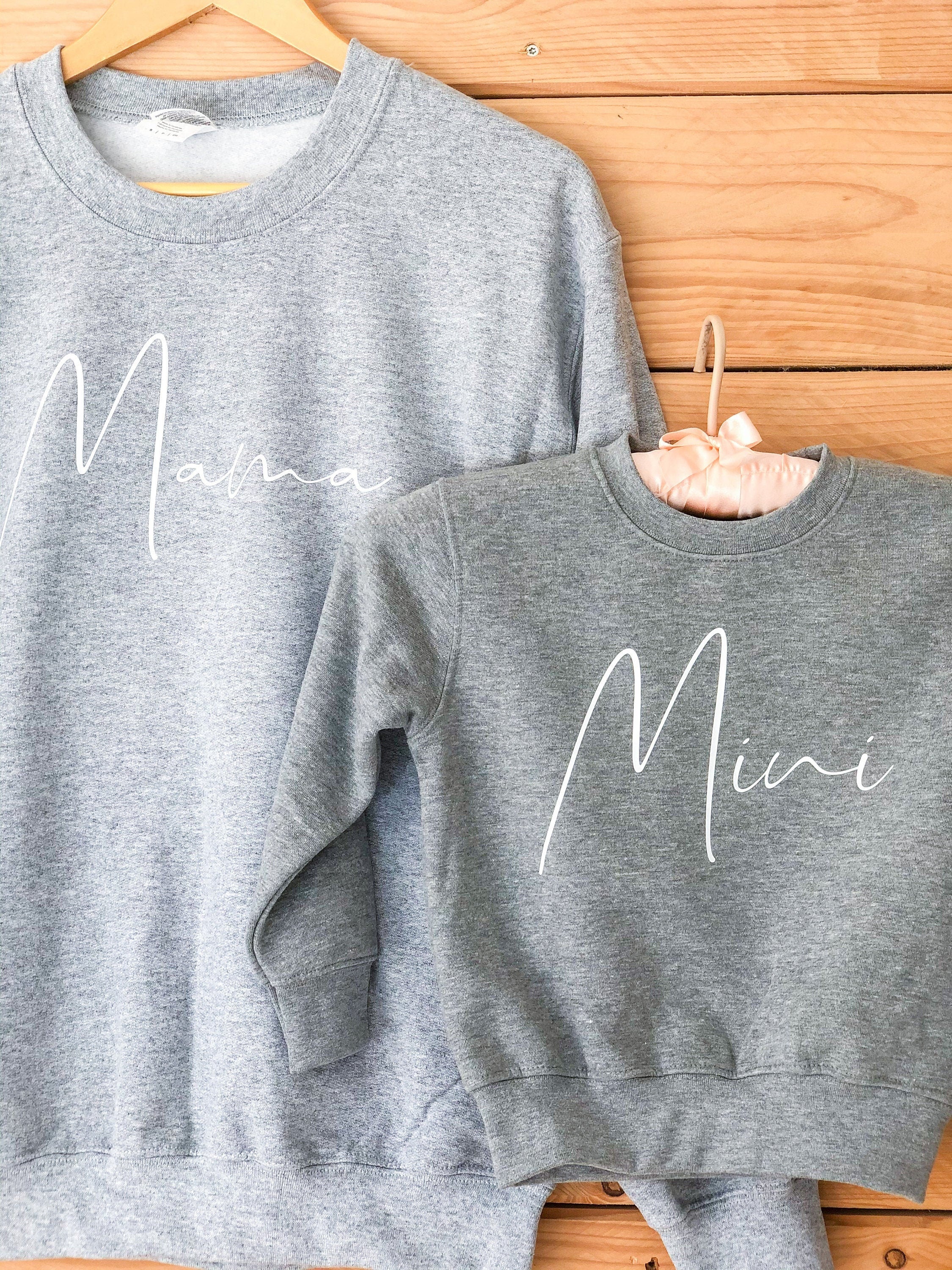 Mama and Mini Sweatshirt | Mama Sweatshirt Jumper | Matching Set | Personalised Sweatshirt Jumper