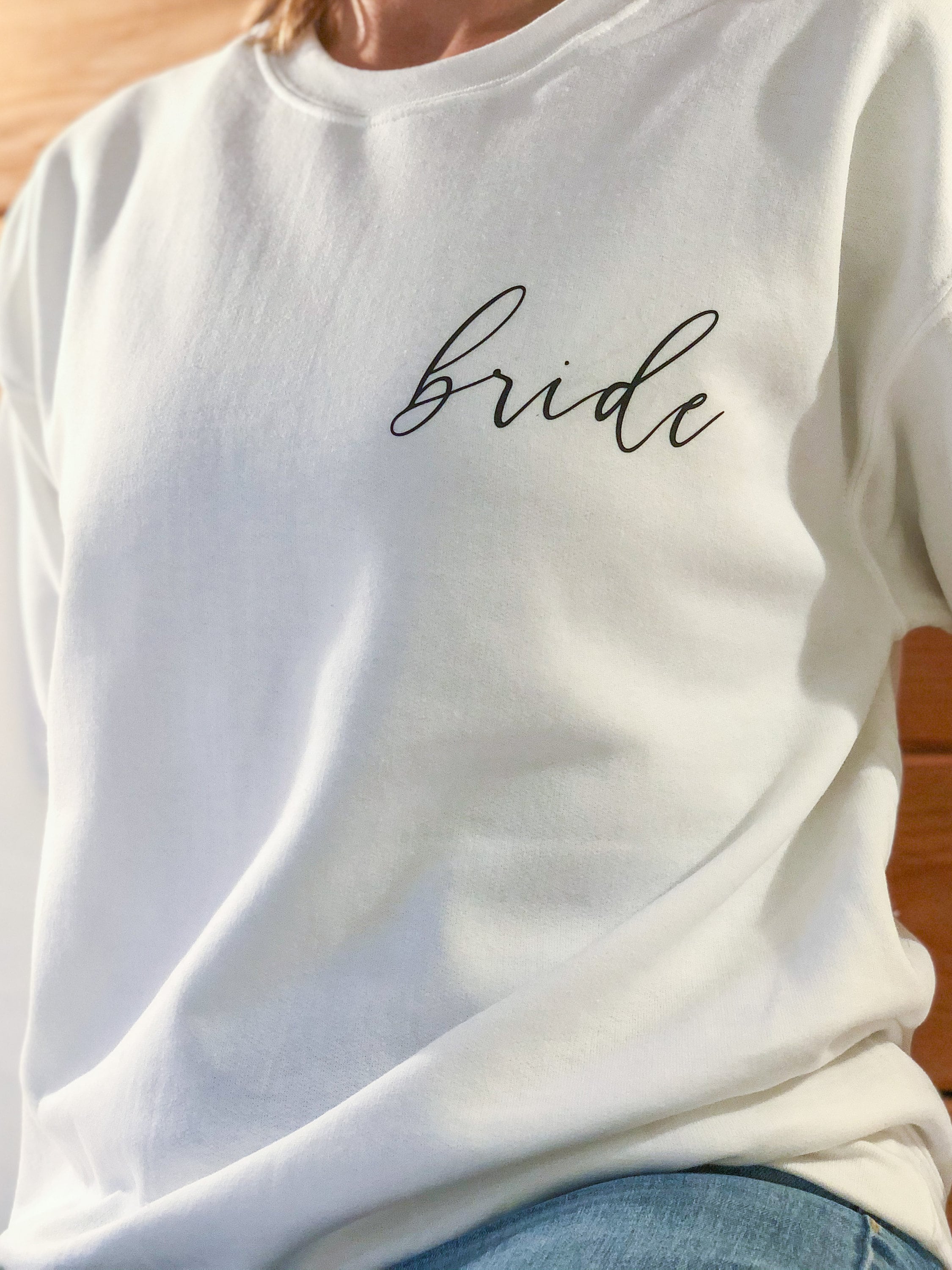 Bride Sweatshirt Jumper | Personalised Bridal Sweatshirt | Womens Sweatshirt | Wedding Gift | Bridal Shower | Sweatshirt Jumper UK