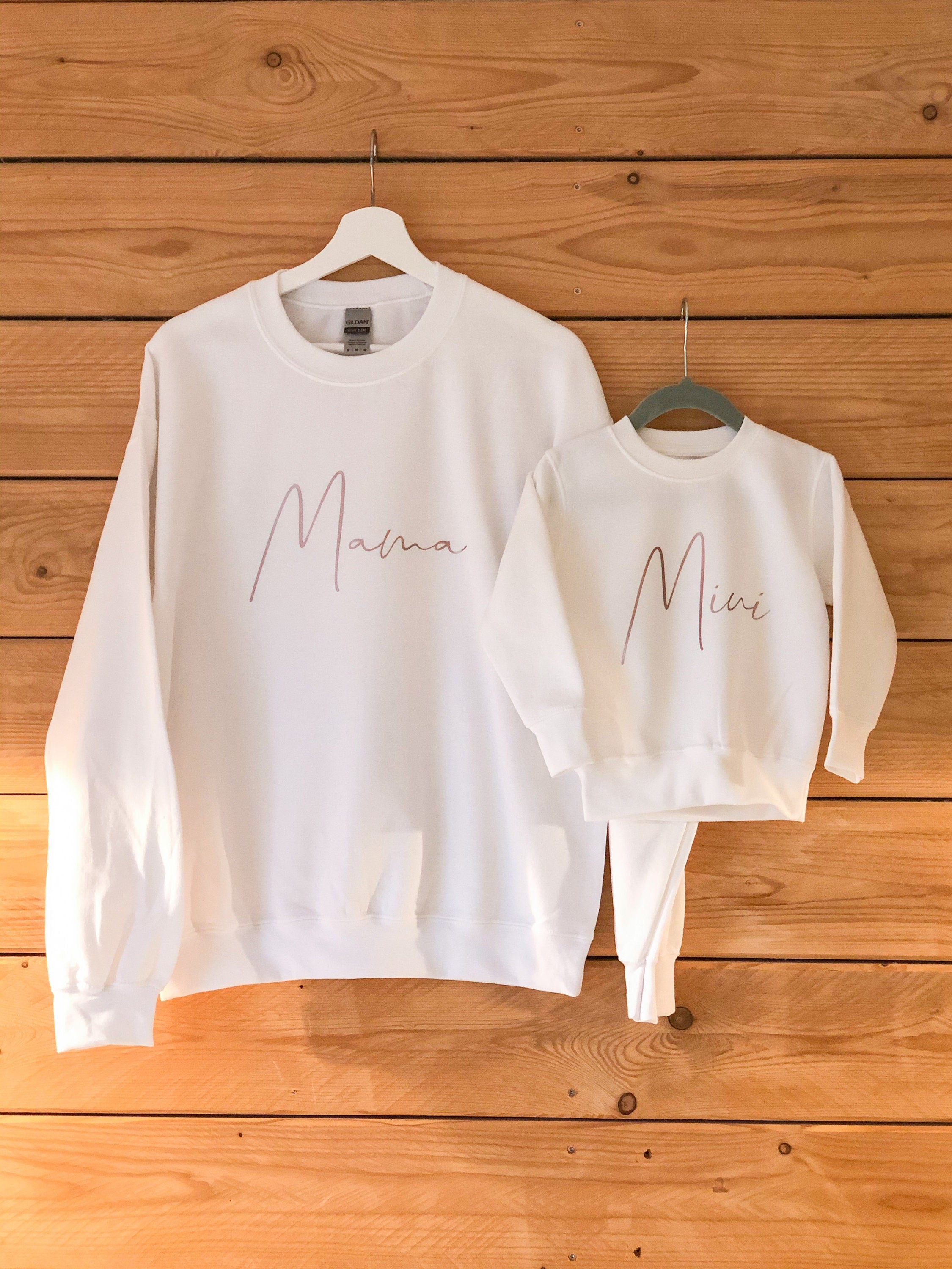 Mama and Mini Sweatshirt | Mama Sweatshirt Jumper | Matching Set | Personalised Sweatshirt Jumper