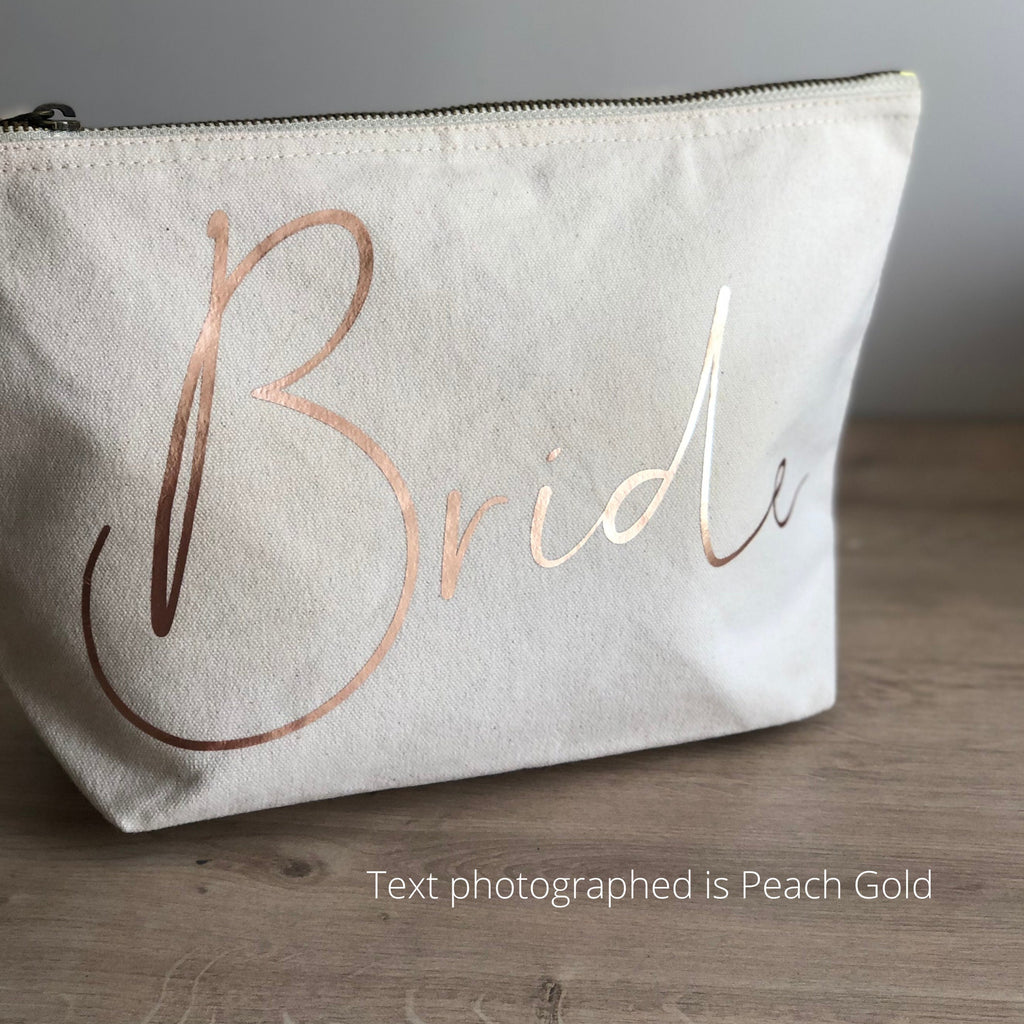 Bride Makeup Bag | Personalised Makeup Bag | Cosmetic Bag | Personalised Gift | Engagement Gift