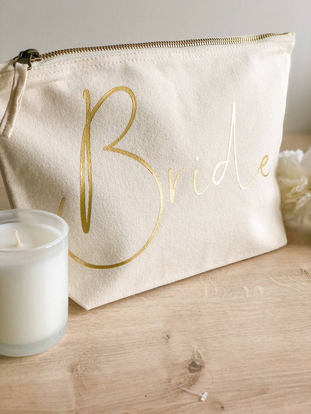 Bride Makeup Bag | Personalised Makeup Bag | Cosmetic Bag | Personalised Gift | Engagement Gift