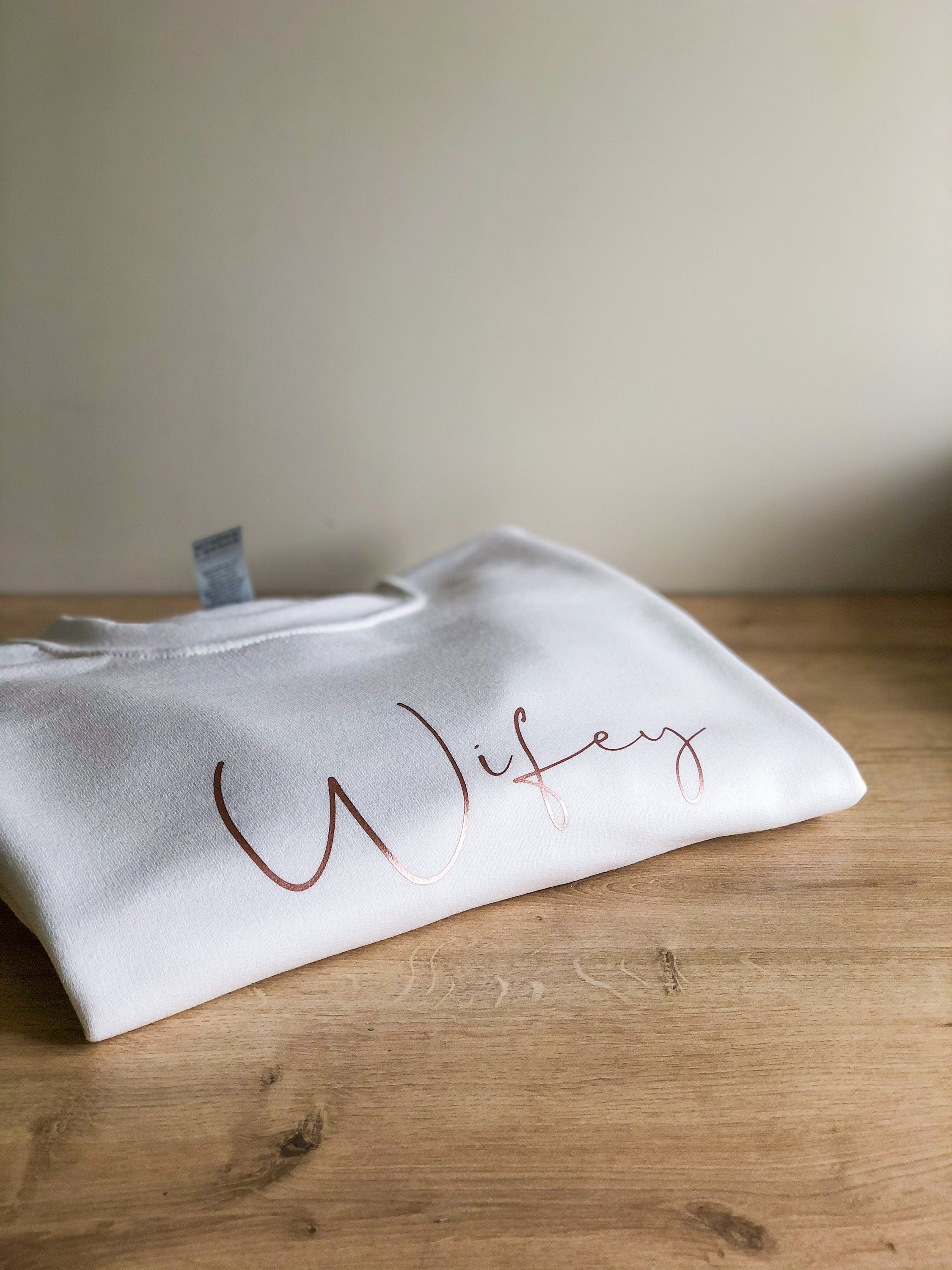 Wifey Sweatshirt Jumper | Personalised Bridal Sweatshirt | Womens Sweatshirt | Wedding Gift | Bridal Shower | Sweatshirt Jumper UK