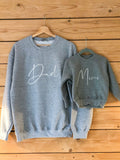 Dad and Mini Sweatshirt | Dad Sweatshirt Jumper | Matching Set | Personalised Sweatshirt Jumper | Daddy Sweatshirt | Daddy Matching Jumper