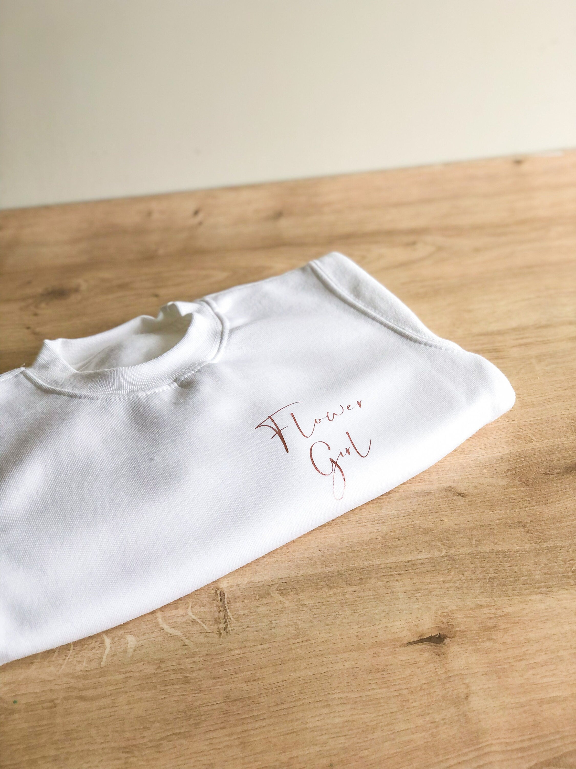 Flower Girl Sweatshirt | Flower Girl Gift | Flower Girl Proposal | Personalised Flower Girl | Personalised Kidswear | Kids Sweatshirt