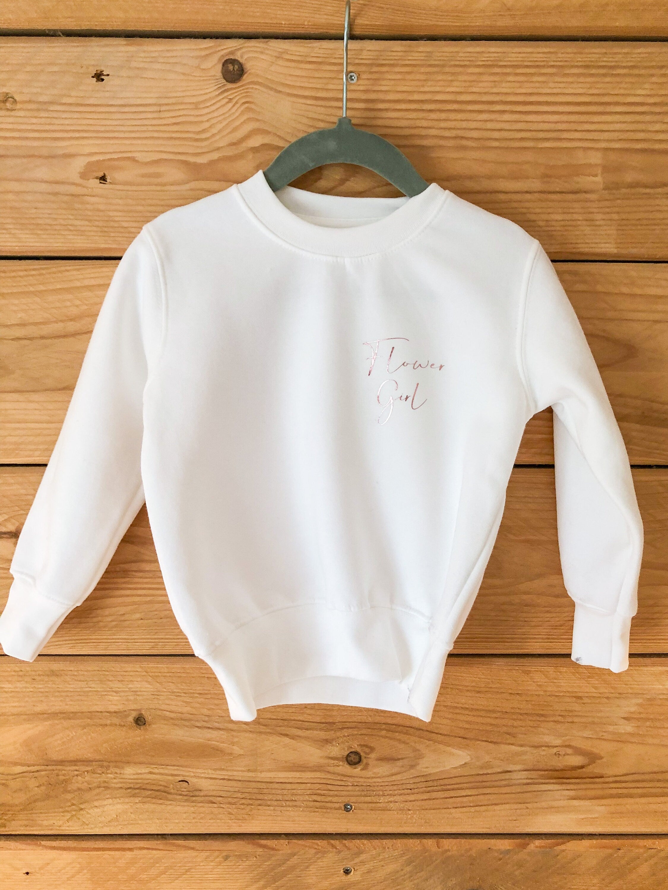 Flower Girl Sweatshirt | Flower Girl Gift | Flower Girl Proposal | Personalised Flower Girl | Personalised Kidswear | Kids Sweatshirt