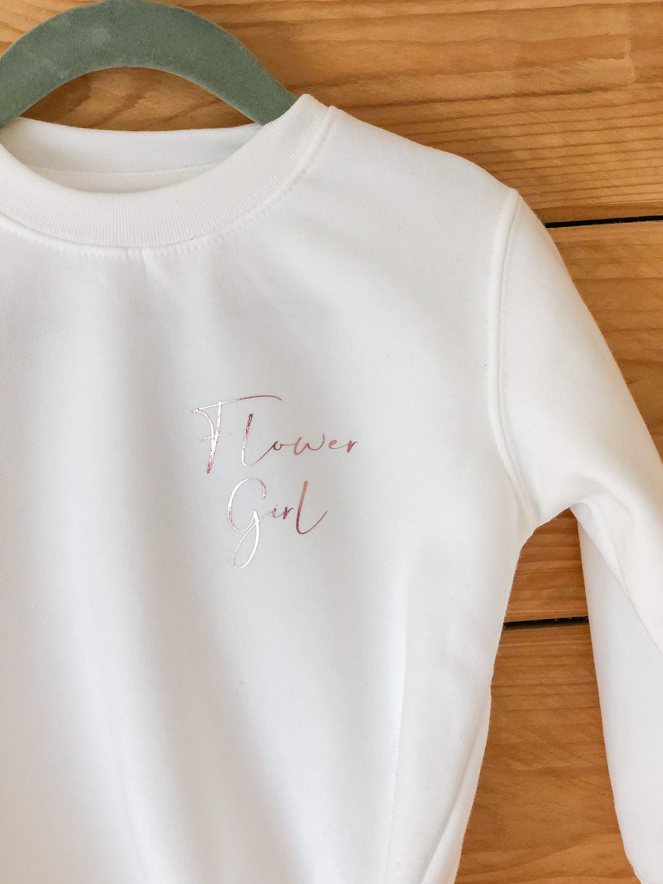 Flower Girl Sweatshirt | Flower Girl Gift | Flower Girl Proposal | Personalised Flower Girl | Personalised Kidswear | Kids Sweatshirt