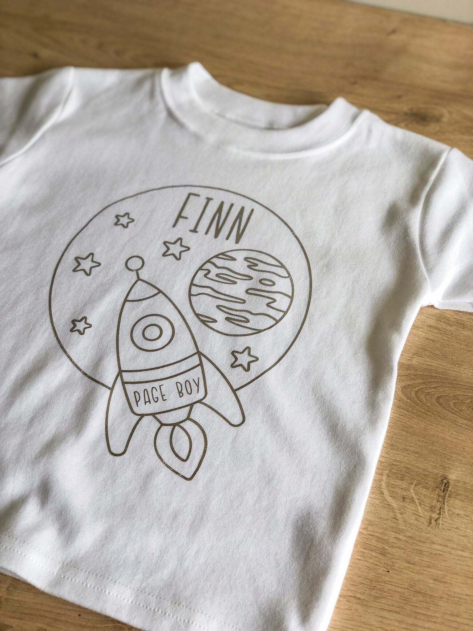 Page Boy T-shirt UK | Page Boy Gift | Page Boy Proposal | Personalised Page Boy Gift | Personalised Kidswear | Personalised T-shirt UK