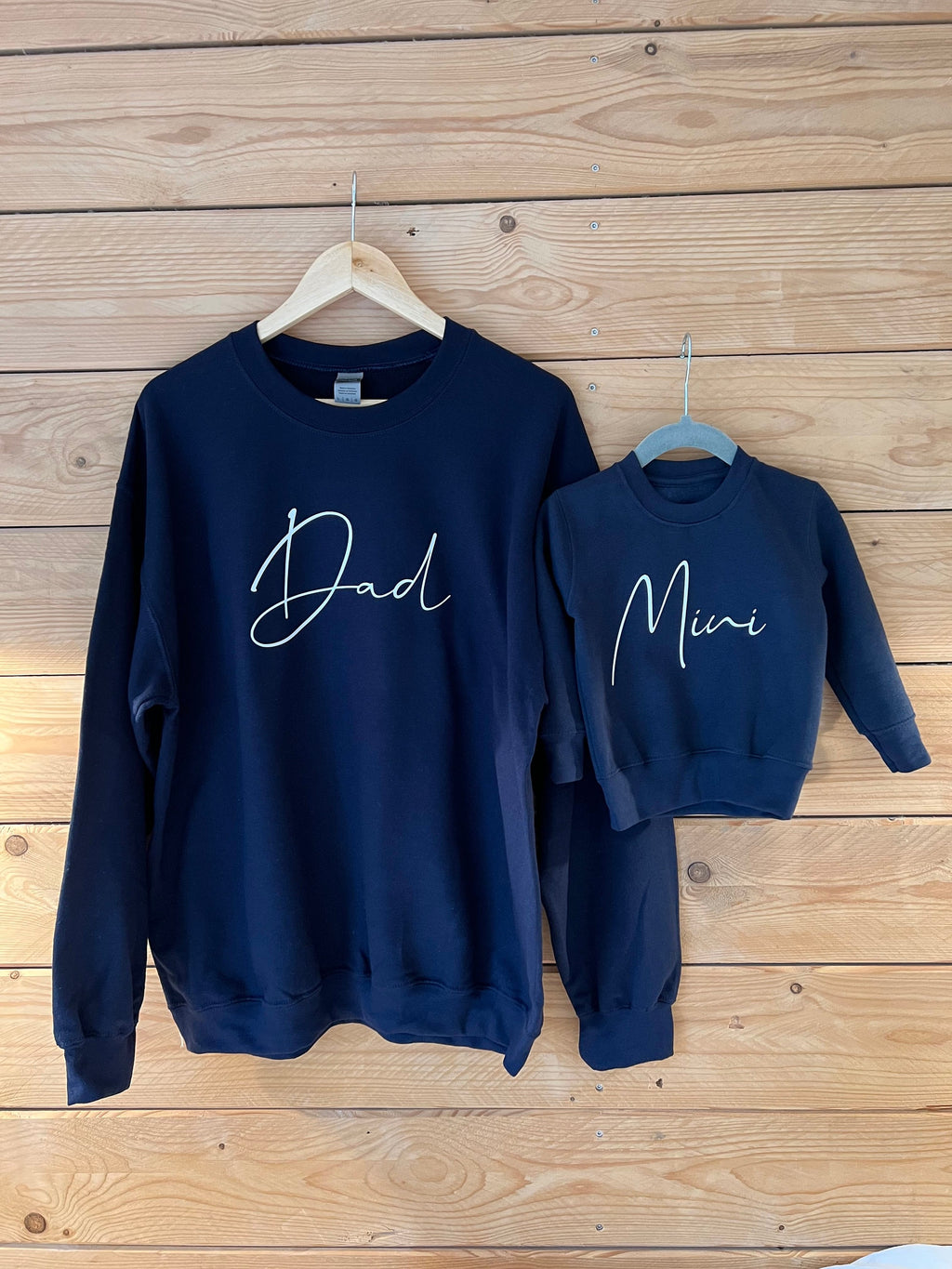 Dad and Mini Sweatshirt | Dad Sweatshirt Jumper | Matching Set | Personalised Sweatshirt Jumper | Daddy Sweatshirt | Daddy Matching Jumper
