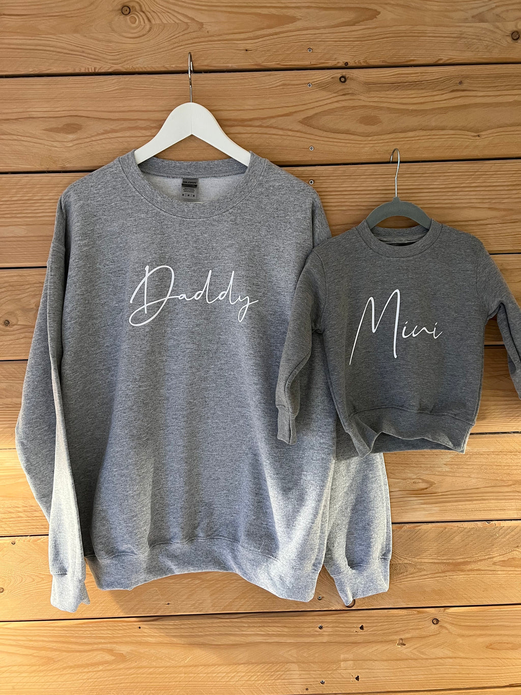 Dad and Mini Sweatshirt | Dad Sweatshirt Jumper | Matching Set | Personalised Sweatshirt Jumper | Daddy Sweatshirt | Daddy Matching Jumper