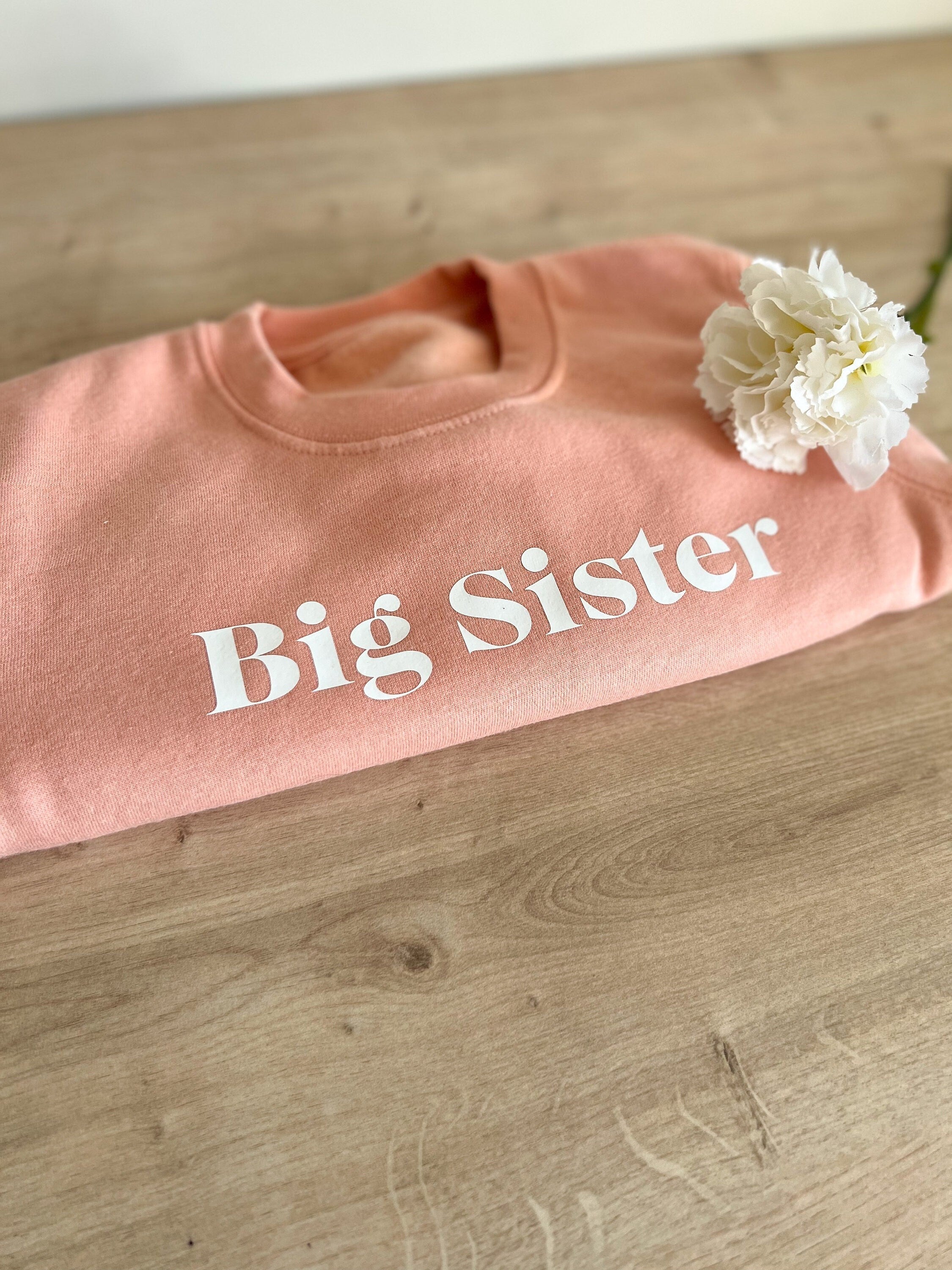 Big Sister Sweatshirt | Big Sister Announcement | Sister Announcement | Sister Jumper | Personalised Sister Jumper | Kids Sweatshirt
