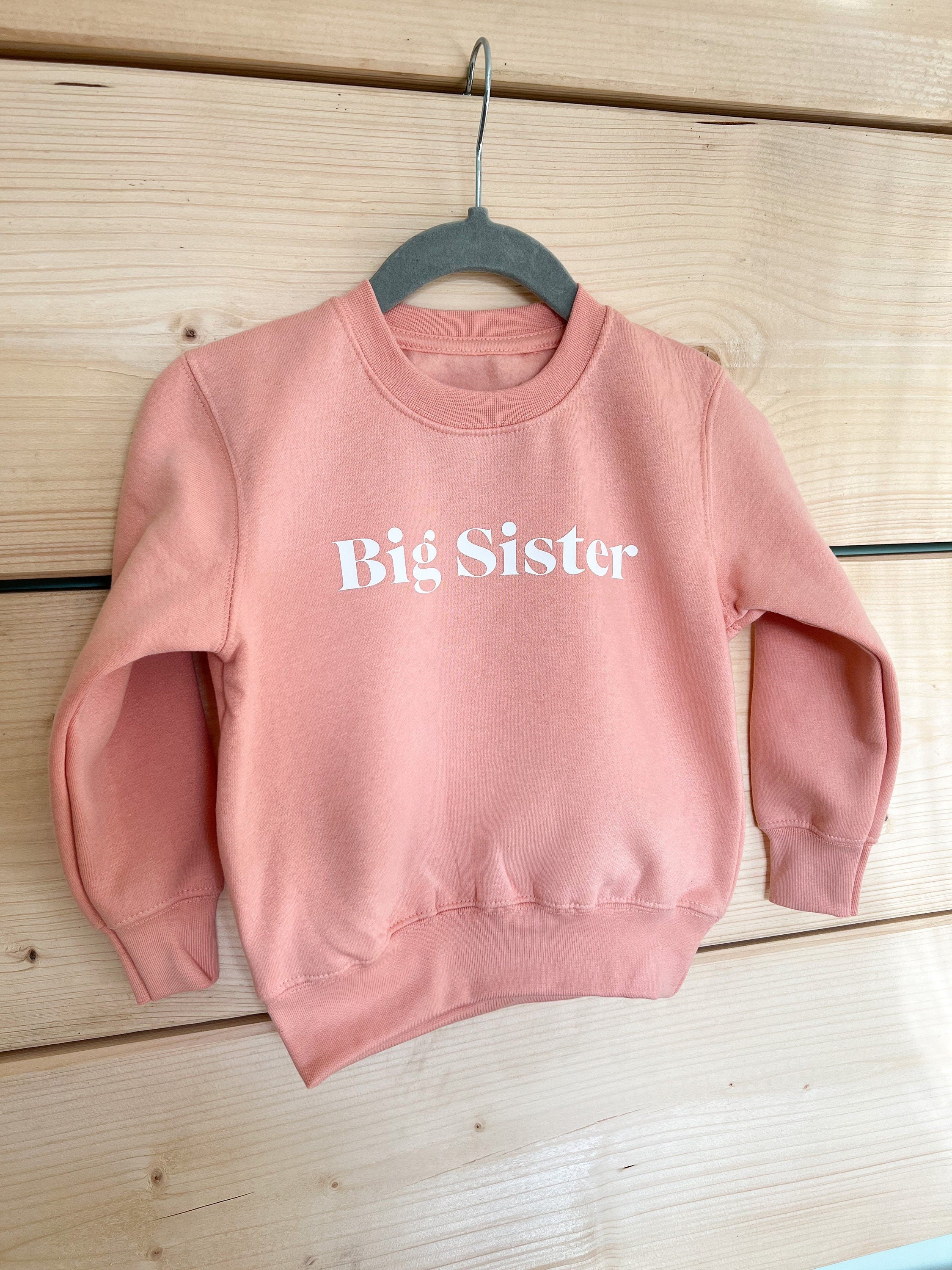 Big Sister Sweatshirt | Big Sister Announcement | Sister Announcement | Sister Jumper | Personalised Sister Jumper | Kids Sweatshirt
