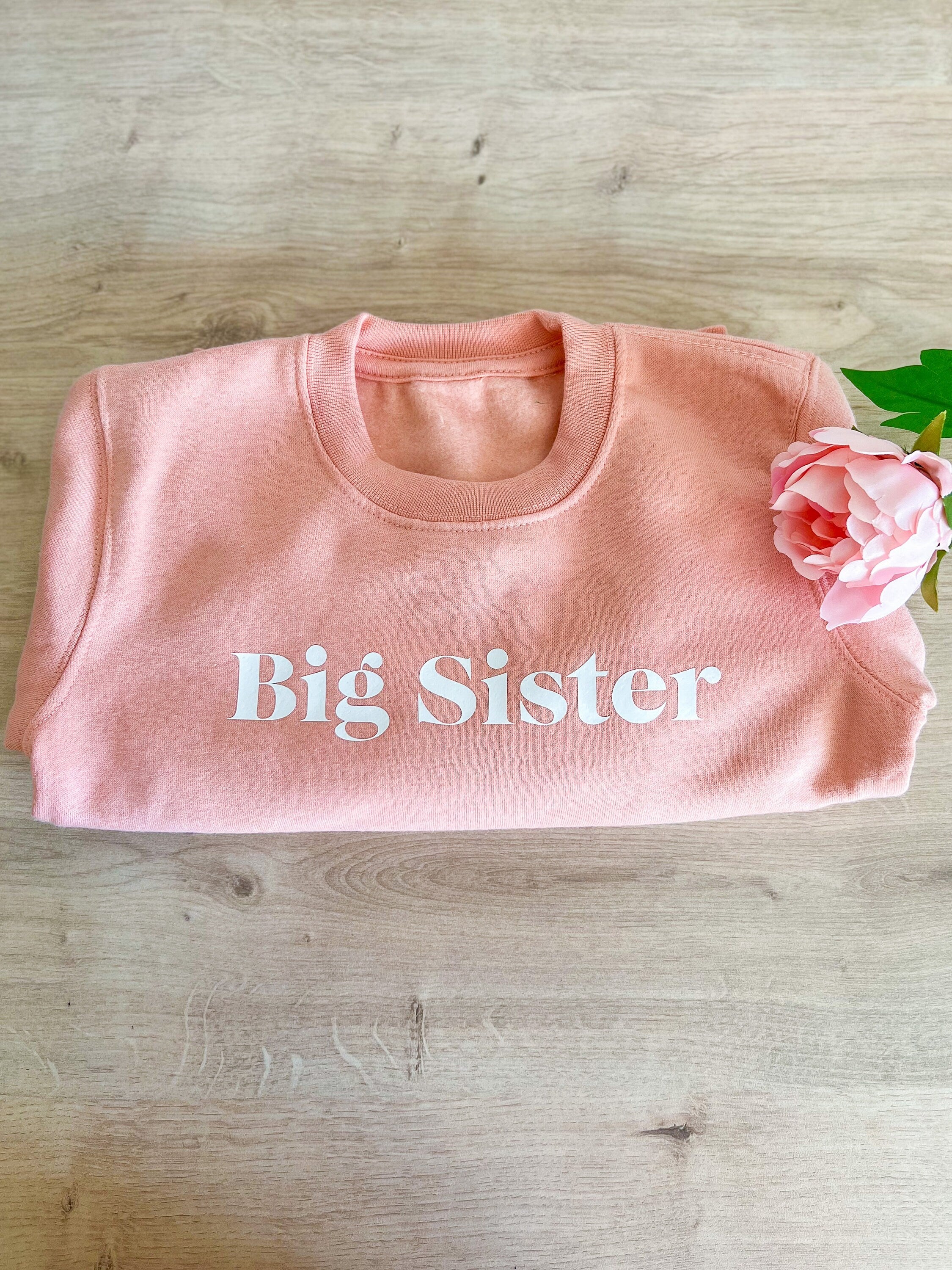 Big Sister Sweatshirt | Big Sister Announcement | Sister Announcement | Sister Jumper | Personalised Sister Jumper | Kids Sweatshirt