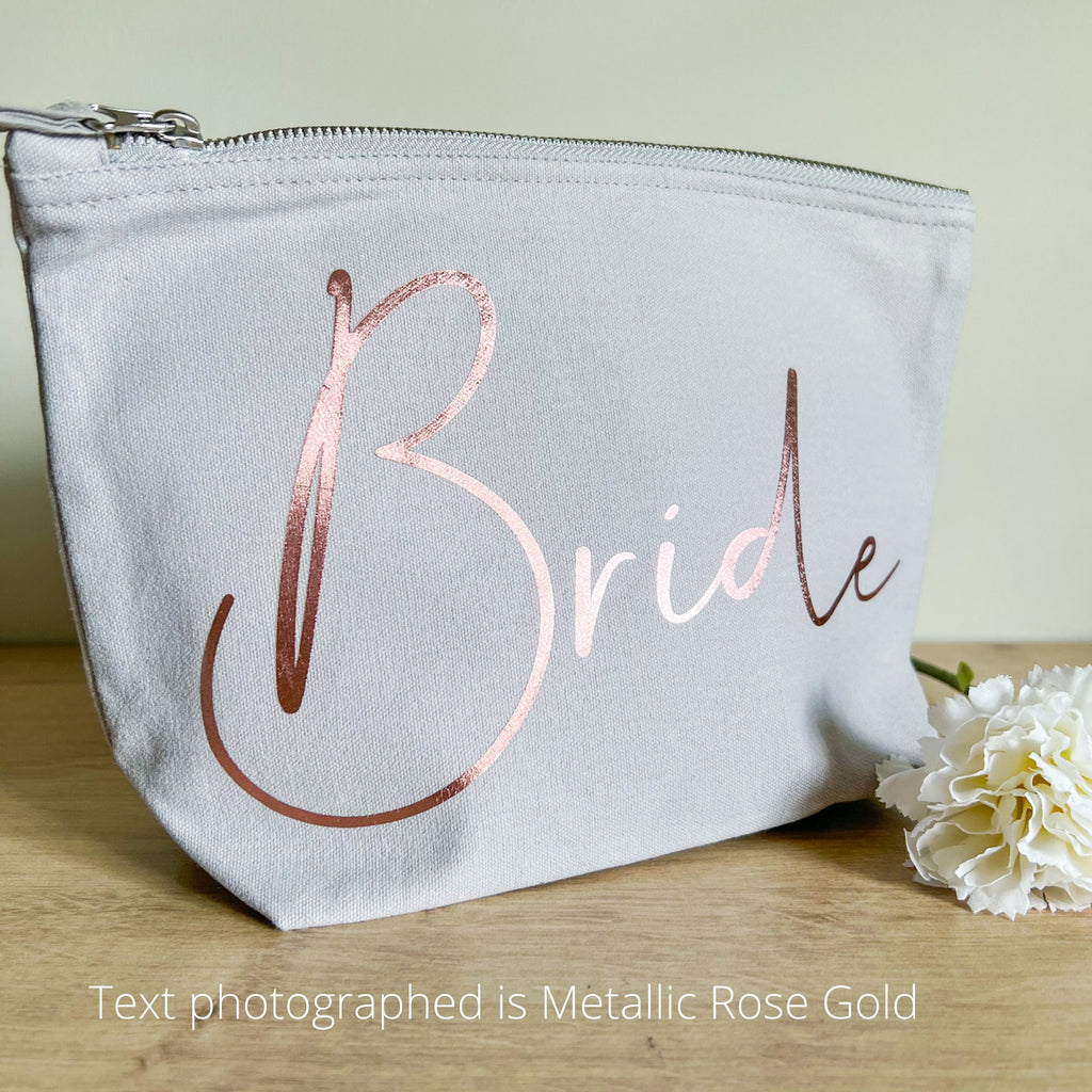 Bride Makeup Bag | Personalised Makeup Bag | Cosmetic Bag | Personalised Gift | Engagement Gift