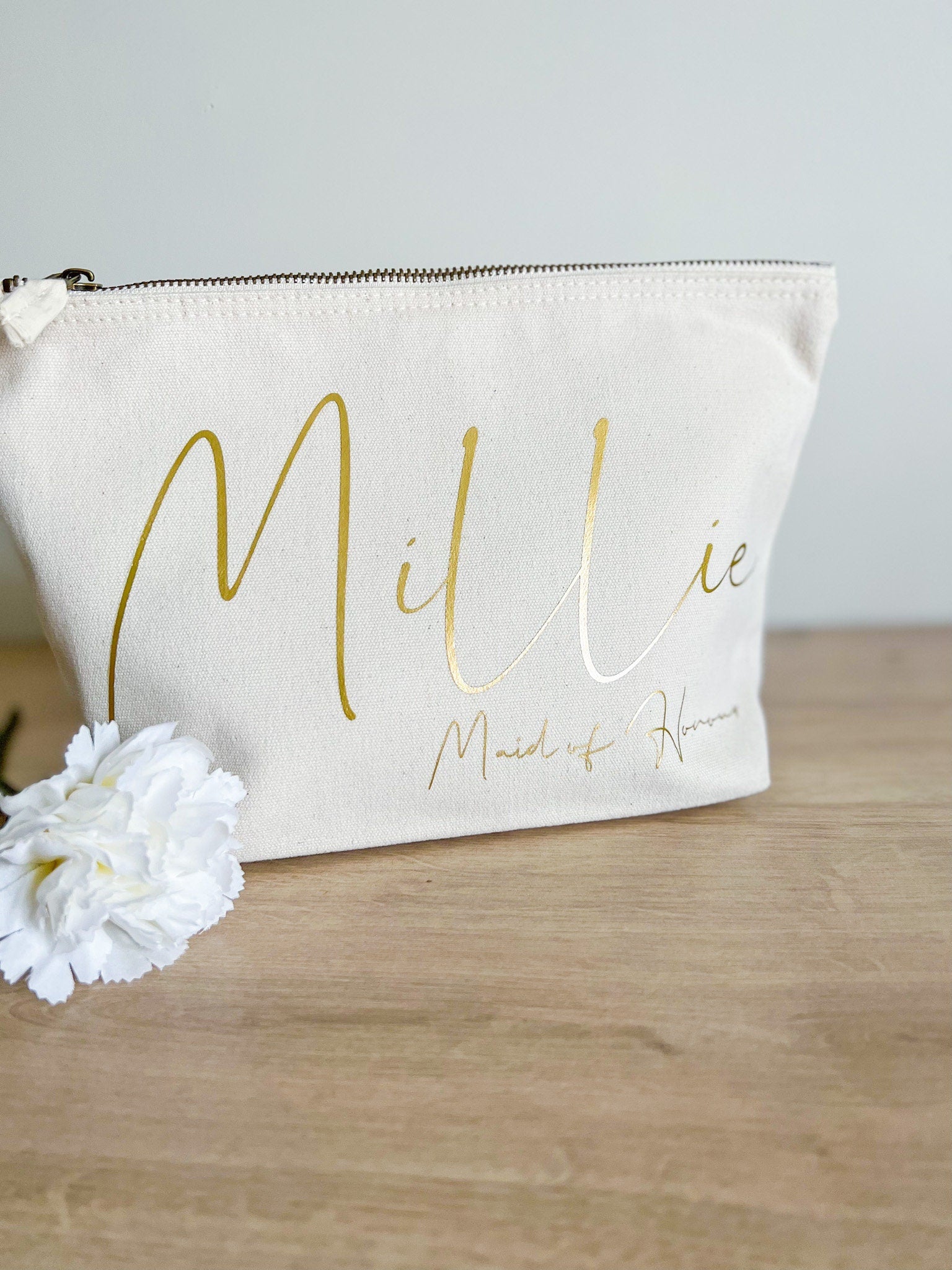 Maid of Honour Gift | Bridesmaid Makeup Bag | Bridesmaid Gift | Wedding Gift | Bridesmaid | Cosmetic Bag | Makeup Bag | Maid of Honour