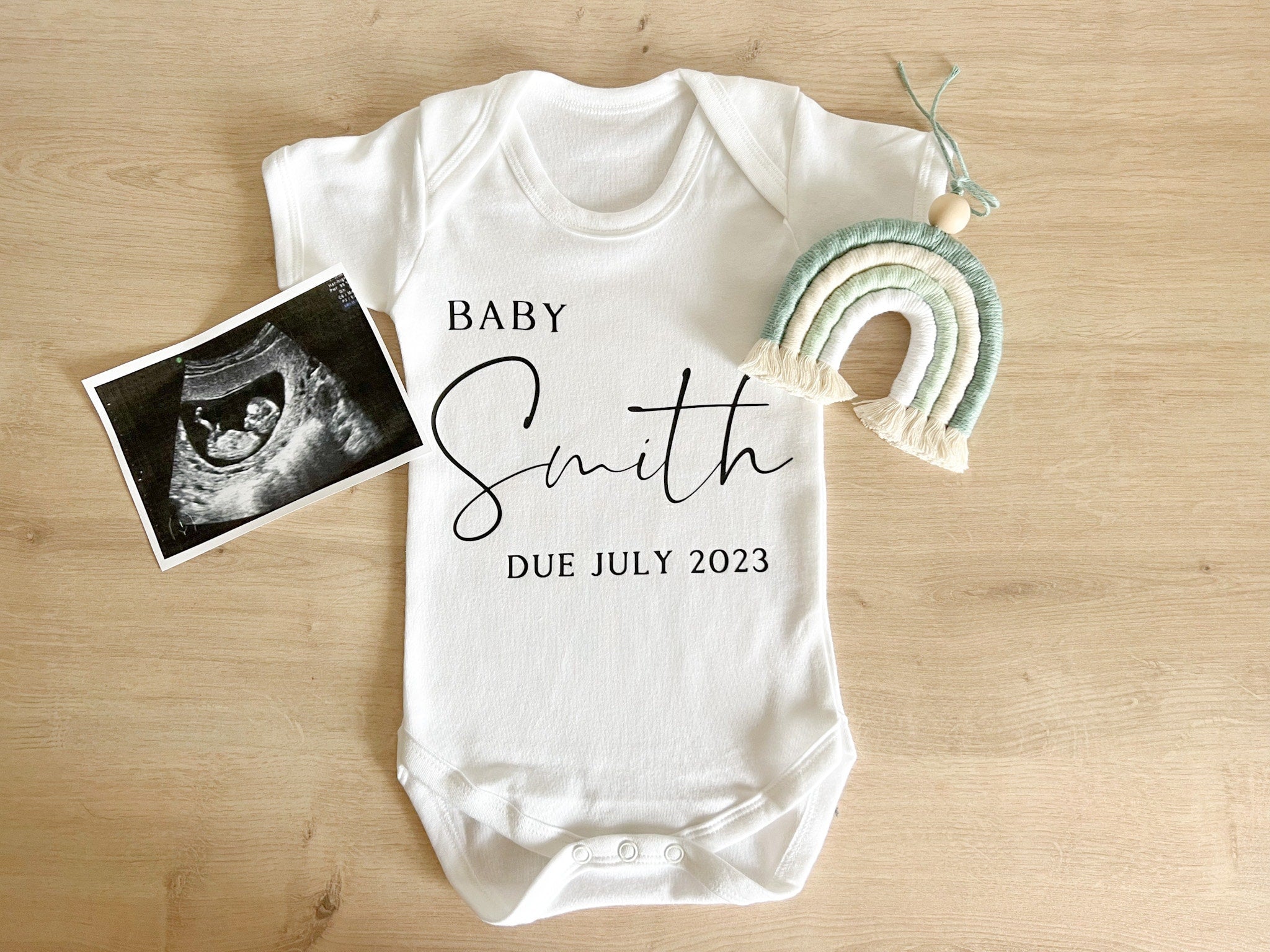 Baby Grow Announcement | Pregnancy Announcement | Baby Grow | Personalised Baby Grow | Personalised Baby Announcement |