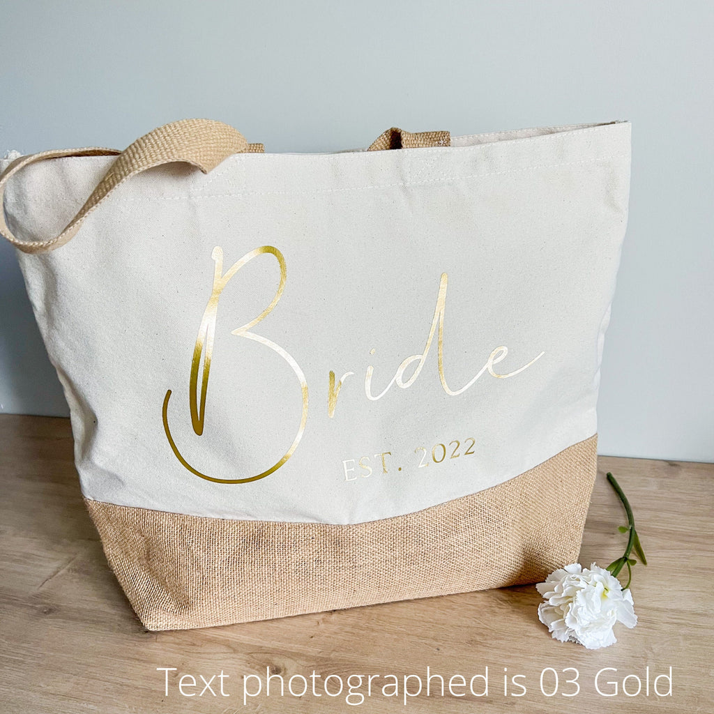 Bride Tote Bag | Bride Beach Bag | Personalised Tote Bag | Hen Do Tote Bag | Canvas Tote Bag | Honeymoon Beach Bag