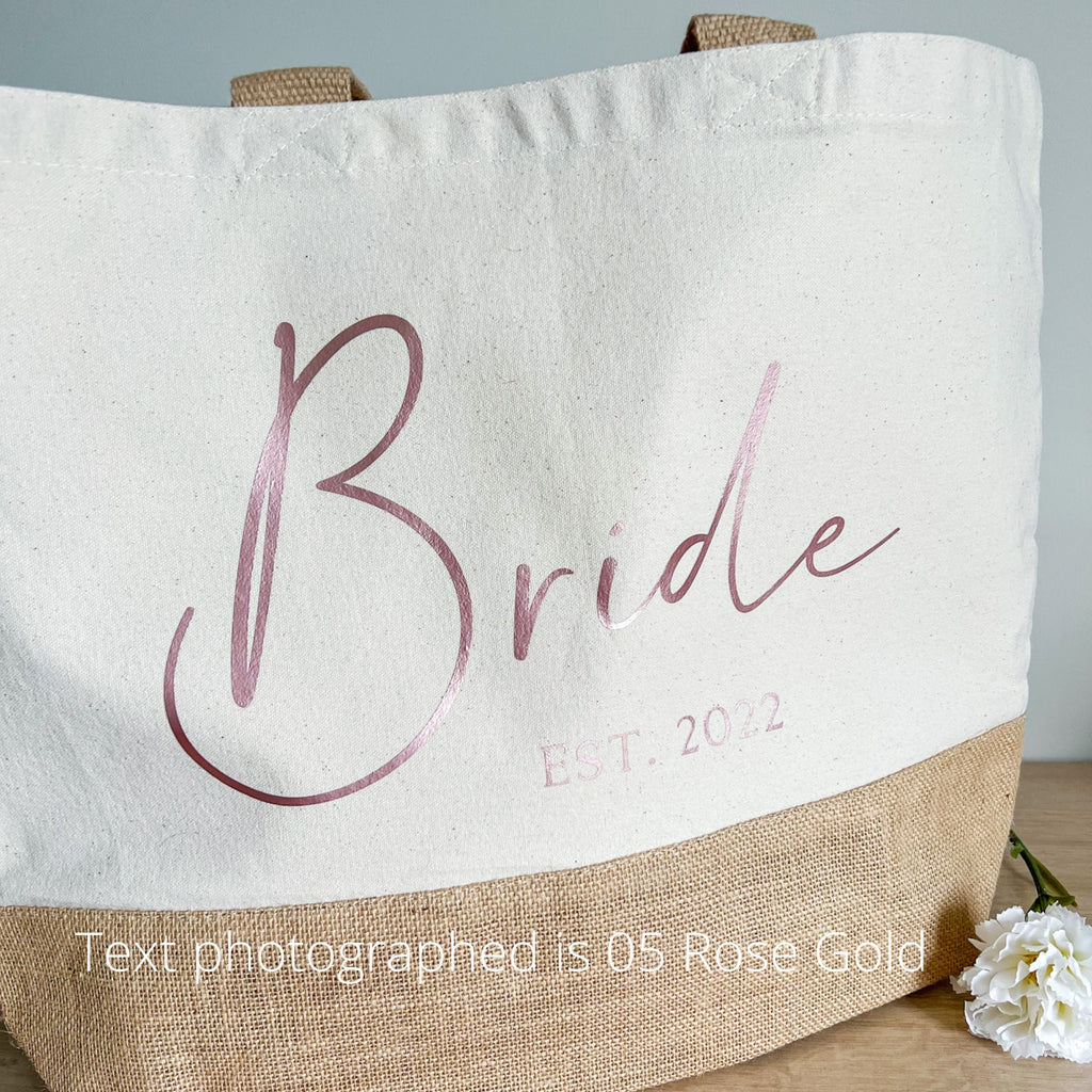 Bride Tote Bag | Bride Beach Bag | Personalised Tote Bag | Hen Do Tote Bag | Canvas Tote Bag | Honeymoon Beach Bag