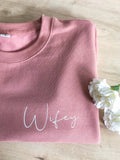 Wifey Sweatshirt Jumper | Personalised Bridal Sweatshirt | Womens Sweatshirt | Wedding Gift | Bridal Shower | Sweatshirt Jumper UK | Wifey