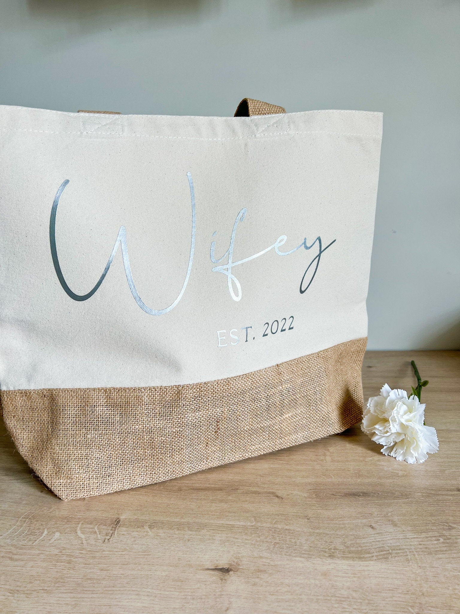 Wifey Tote Bag | Wifey Bag | Tote Bag | Wifey Beach Bag | Personalised Tote Bag | Hen Do Tote Bag | Canvas Tote Bag | Honeymoon Beach Bag