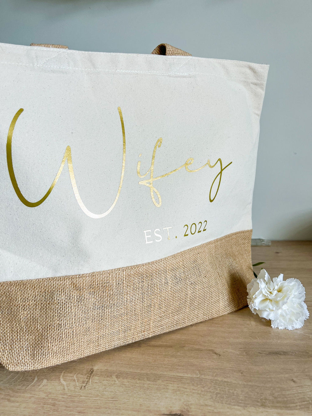 Wifey Tote Bag | Wifey Bag | Tote Bag | Wifey Beach Bag | Personalised Tote Bag | Hen Do Tote Bag | Canvas Tote Bag | Honeymoon Beach Bag
