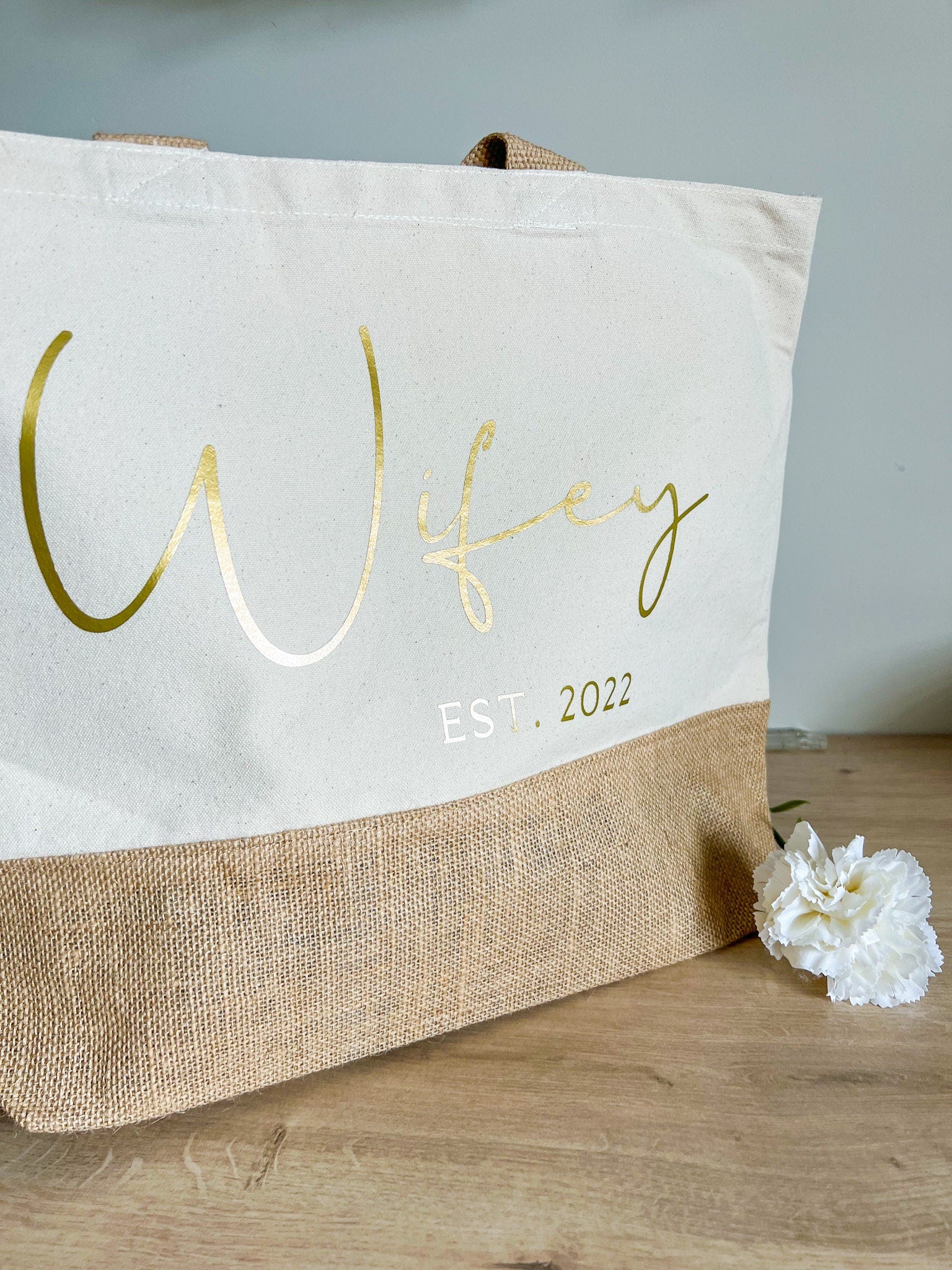 Wifey Tote Bag | Wifey Bag | Tote Bag | Wifey Beach Bag | Personalised Tote Bag | Hen Do Tote Bag | Canvas Tote Bag | Honeymoon Beach Bag