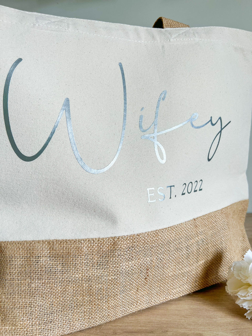 Wifey Tote Bag | Wifey Bag | Tote Bag | Wifey Beach Bag | Personalised Tote Bag | Hen Do Tote Bag | Canvas Tote Bag | Honeymoon Beach Bag