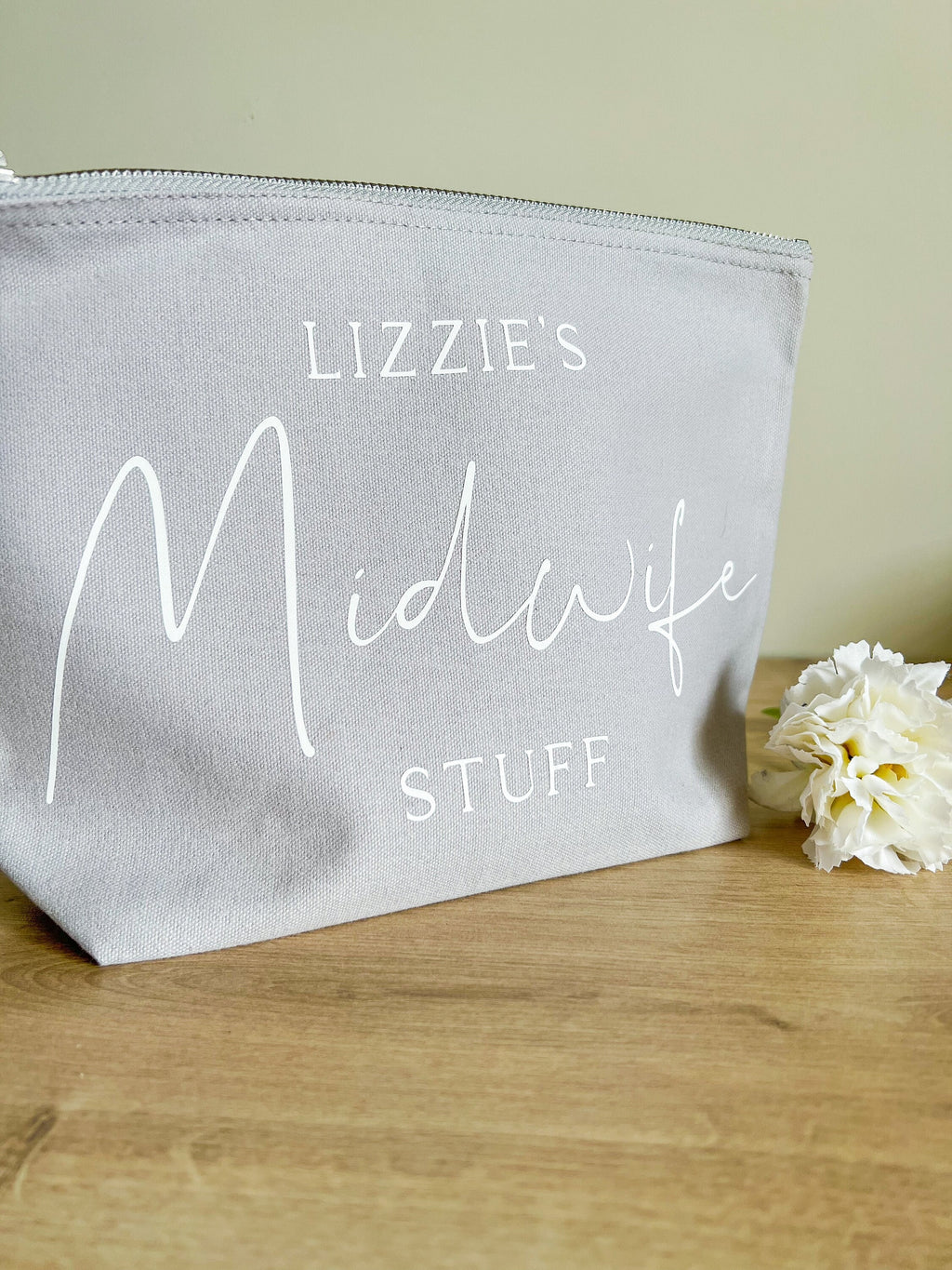 Personalised Midwife Makeup Bag | Cosmetic Bag | Midwife Gift | Midwife Thank You