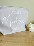 Personalised Midwife Makeup Bag | Cosmetic Bag | Midwife Gift | Midwife Thank You