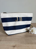 Personalised Makeup Bag | Cosmetic Bag | Personalised Gift | Engagement Gift | Embroidered Bag | Initials Bag | Monogram Makeup Bag |