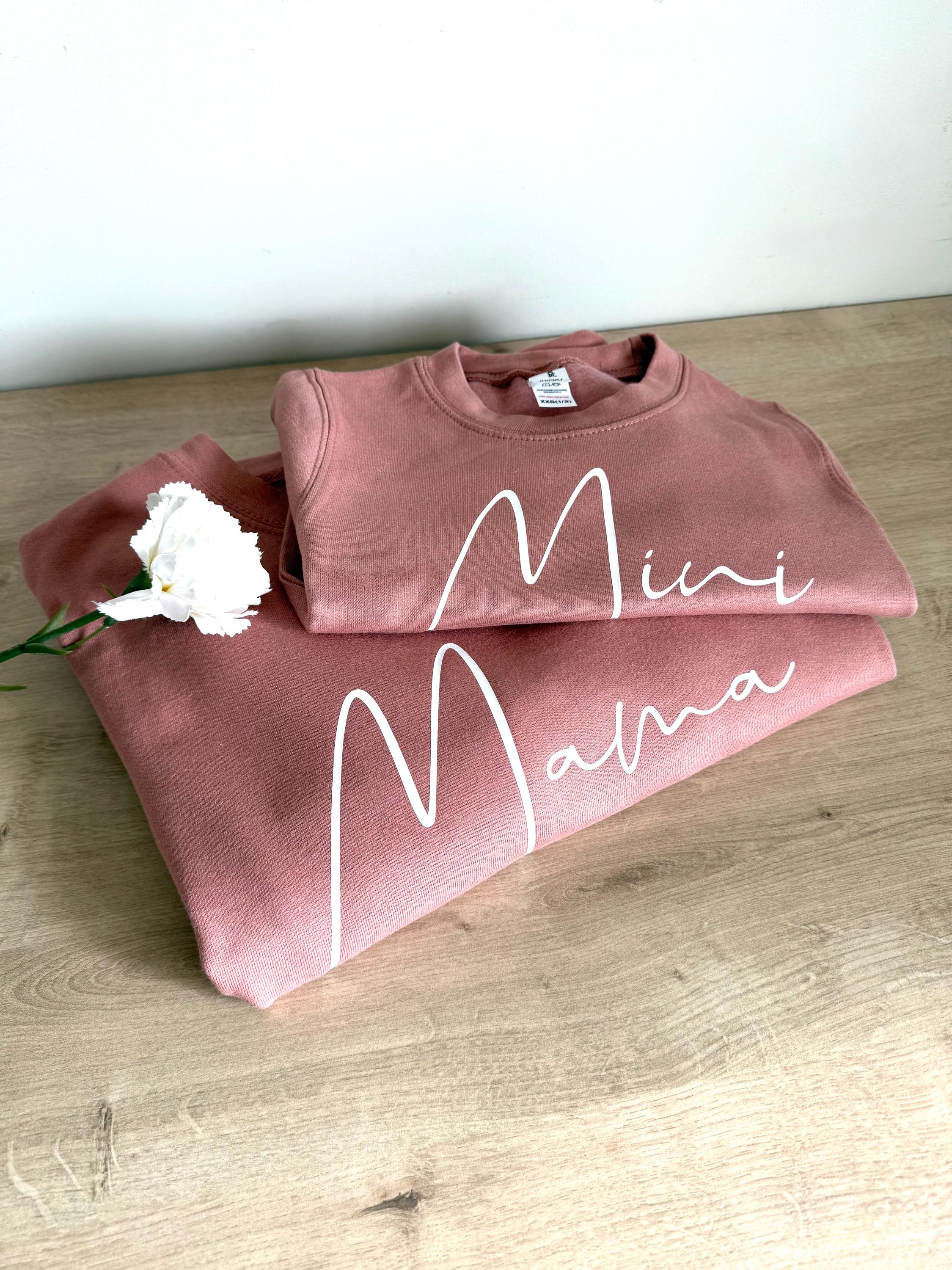 Mama and Mini Matching Sweatshirt: Personalized Jumper Set
