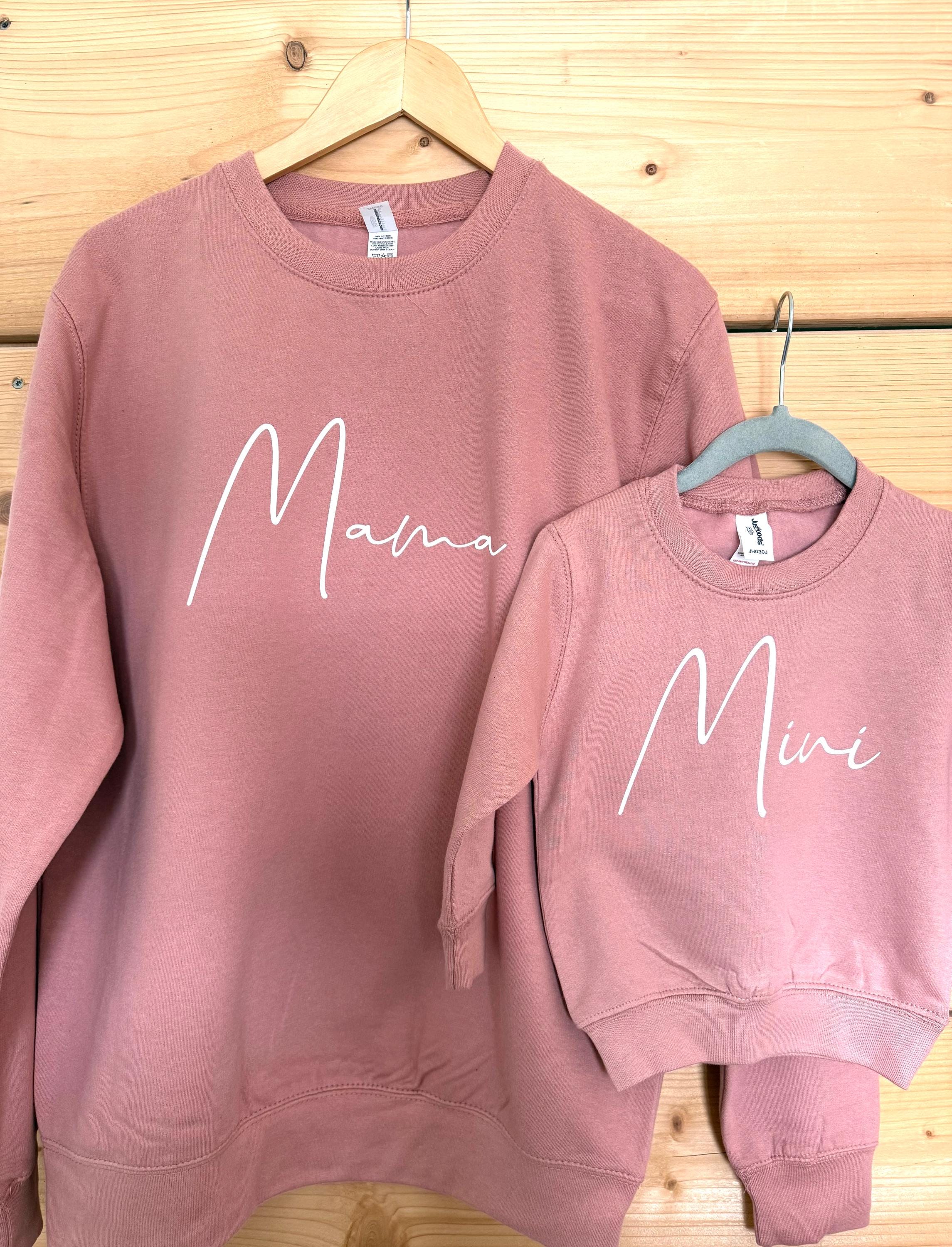 Mama and Mini Matching Sweatshirt: Personalized Jumper Set